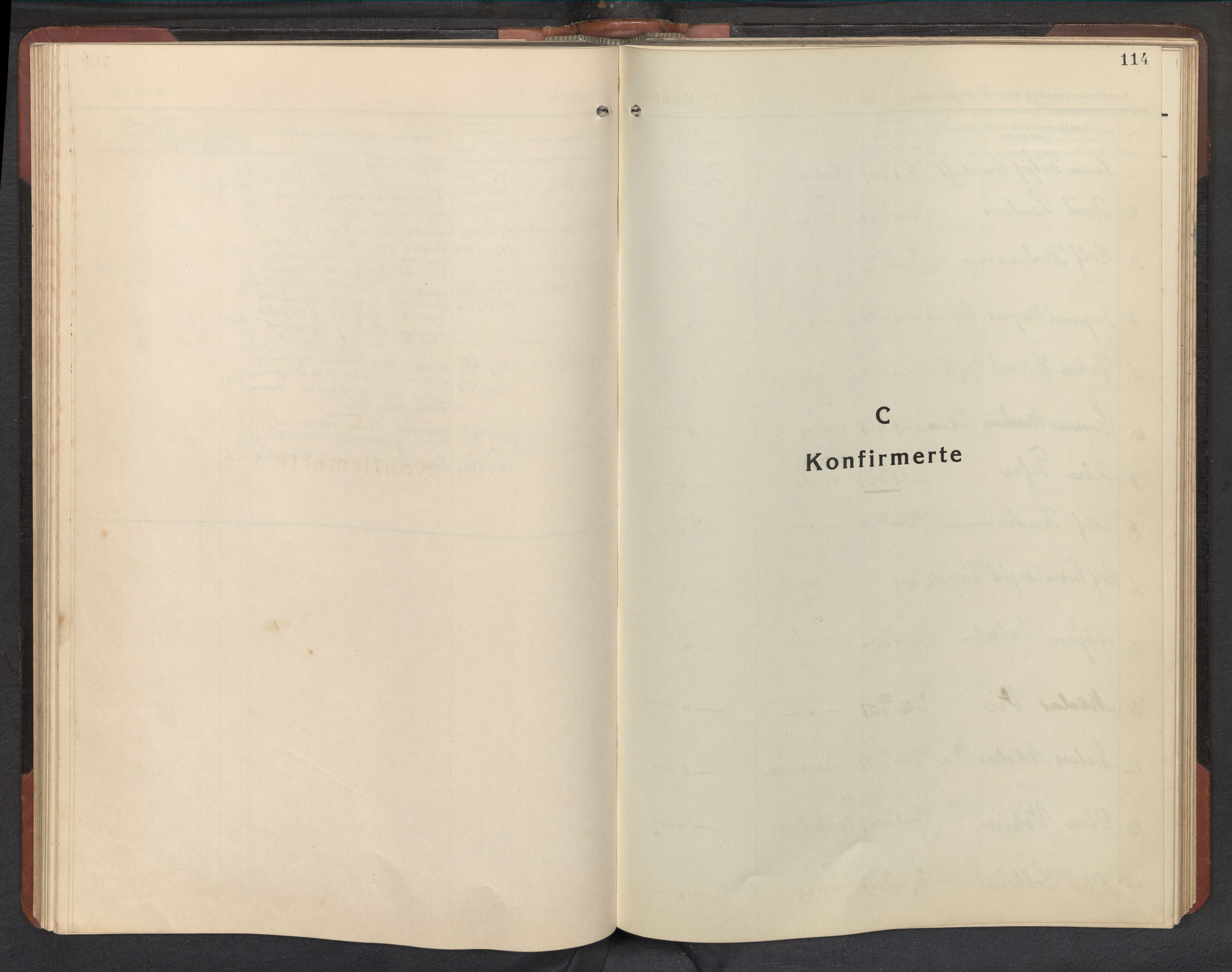 Førde sokneprestembete, SAB/A-79901/H/Hab/Haba/L0005: Parish register (copy) no. A 5, 1941-1960, p. 114