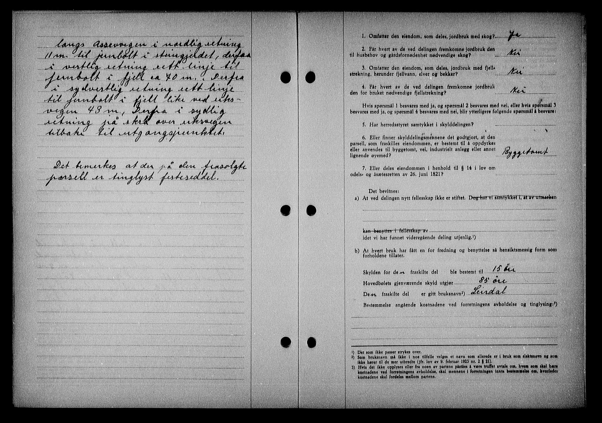 Nedenes sorenskriveri, AV/SAK-1221-0006/G/Gb/Gba/L0049: Mortgage book no. A-III, 1941-1942, Diary no: : 780/1942