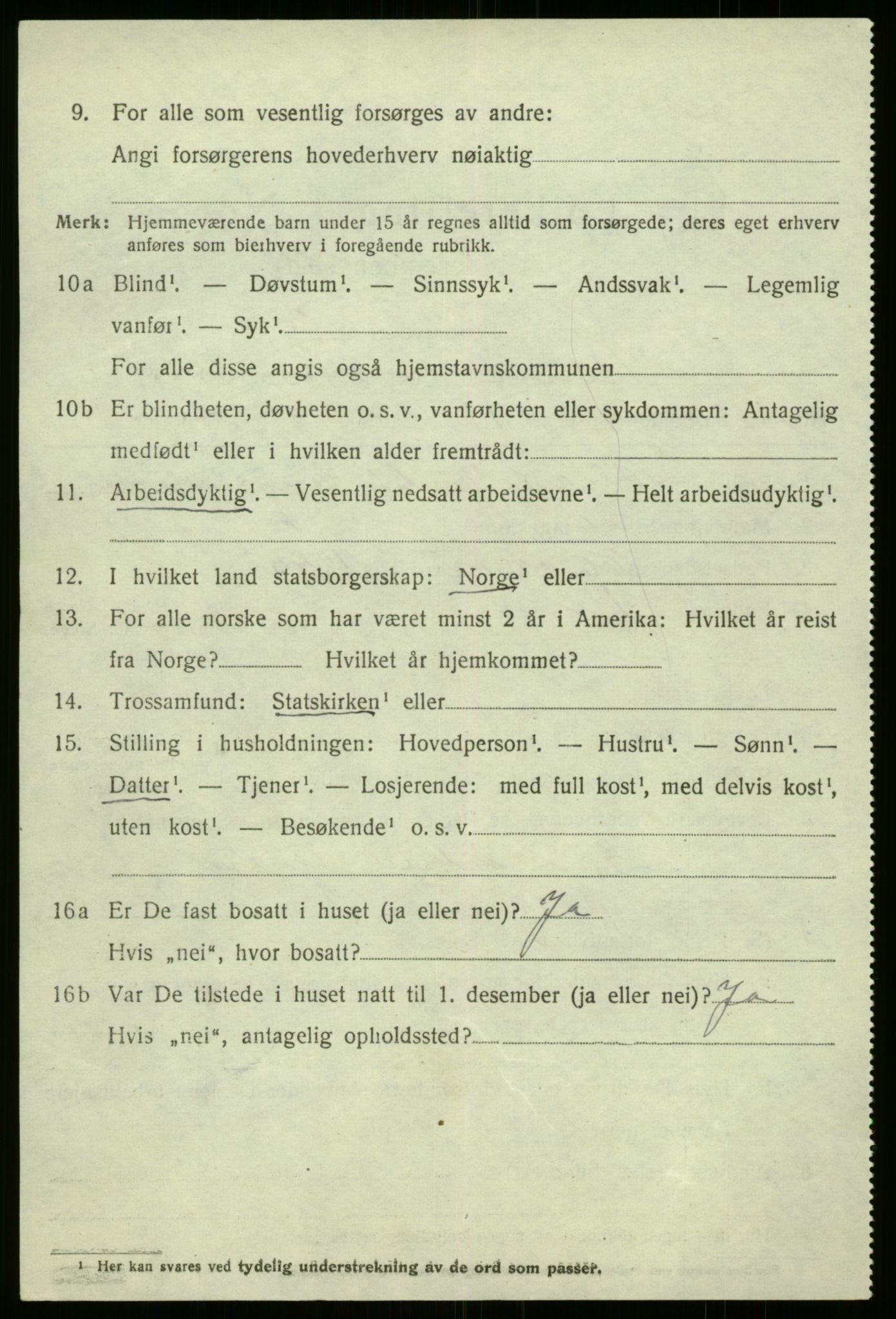 SAB, 1920 census for Kinn, 1920, p. 7722