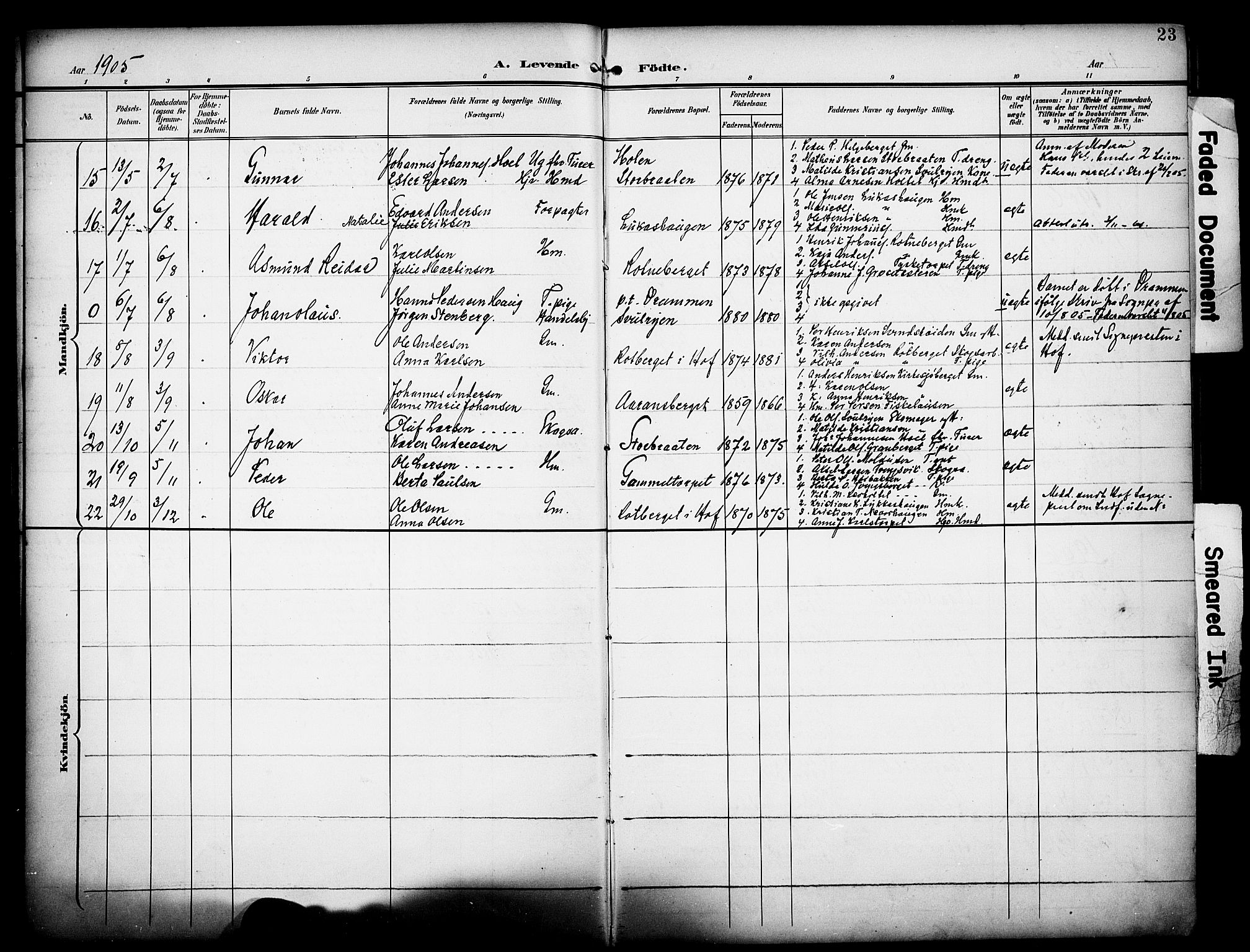 Grue prestekontor, SAH/PREST-036/H/Ha/Haa/L0014: Parish register (official) no. 14, 1898-1915, p. 23