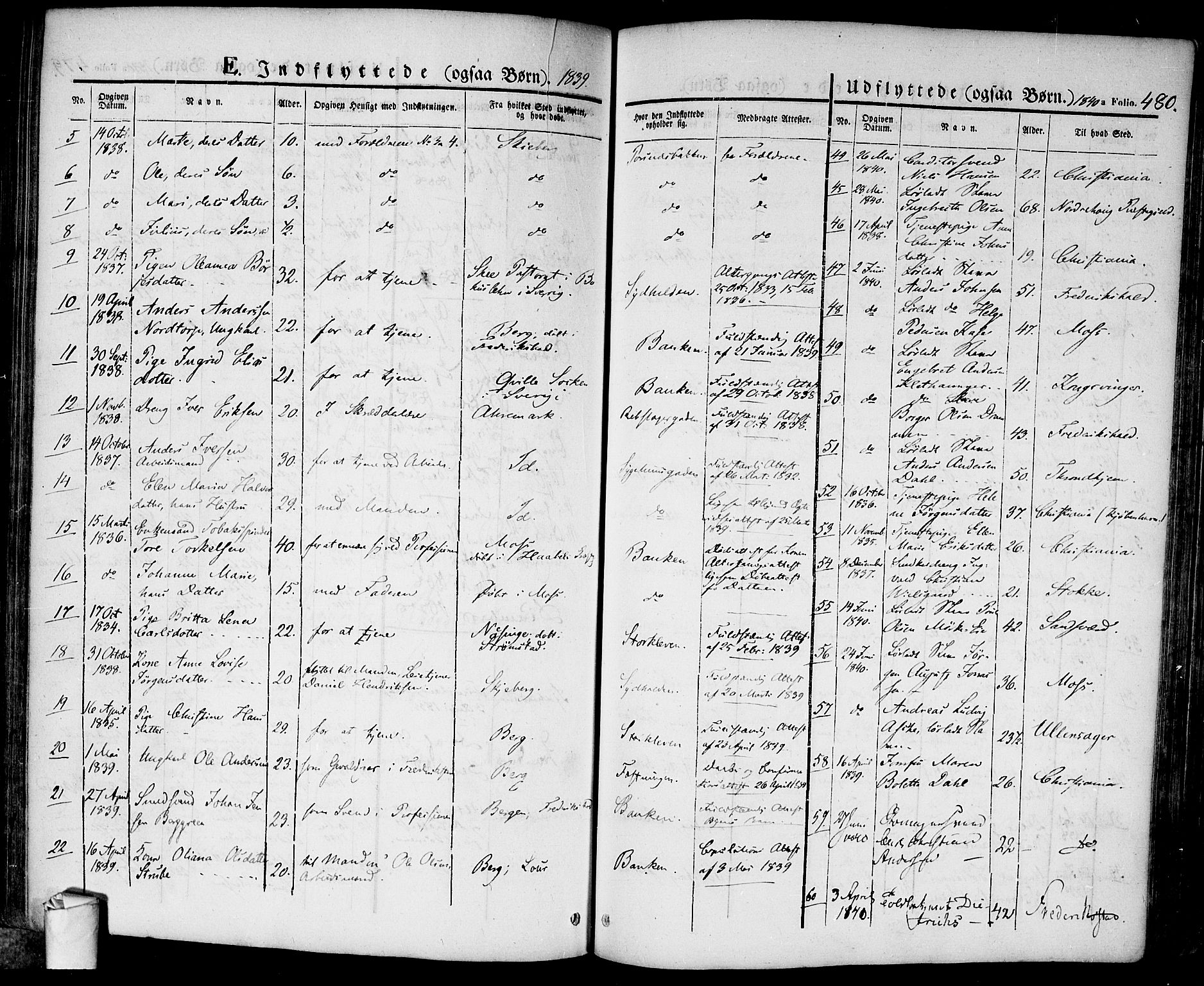 Halden prestekontor Kirkebøker, AV/SAO-A-10909/F/Fa/L0005: Parish register (official) no. I 5, 1834-1845, p. 480