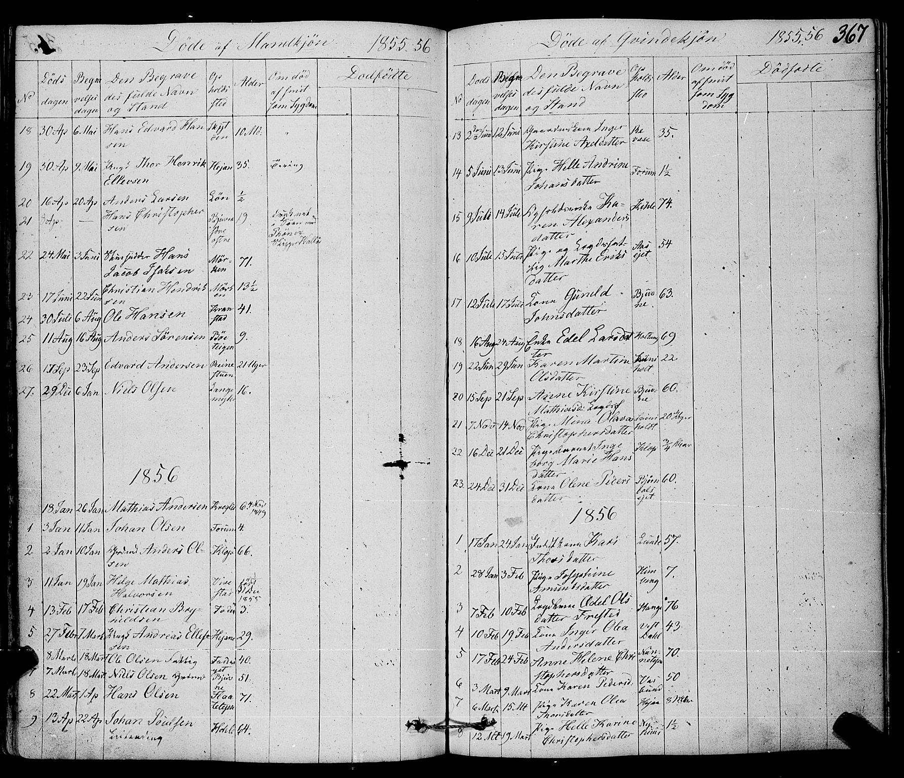 Ramnes kirkebøker, AV/SAKO-A-314/F/Fa/L0005: Parish register (official) no. I 5, 1841-1861, p. 366-367