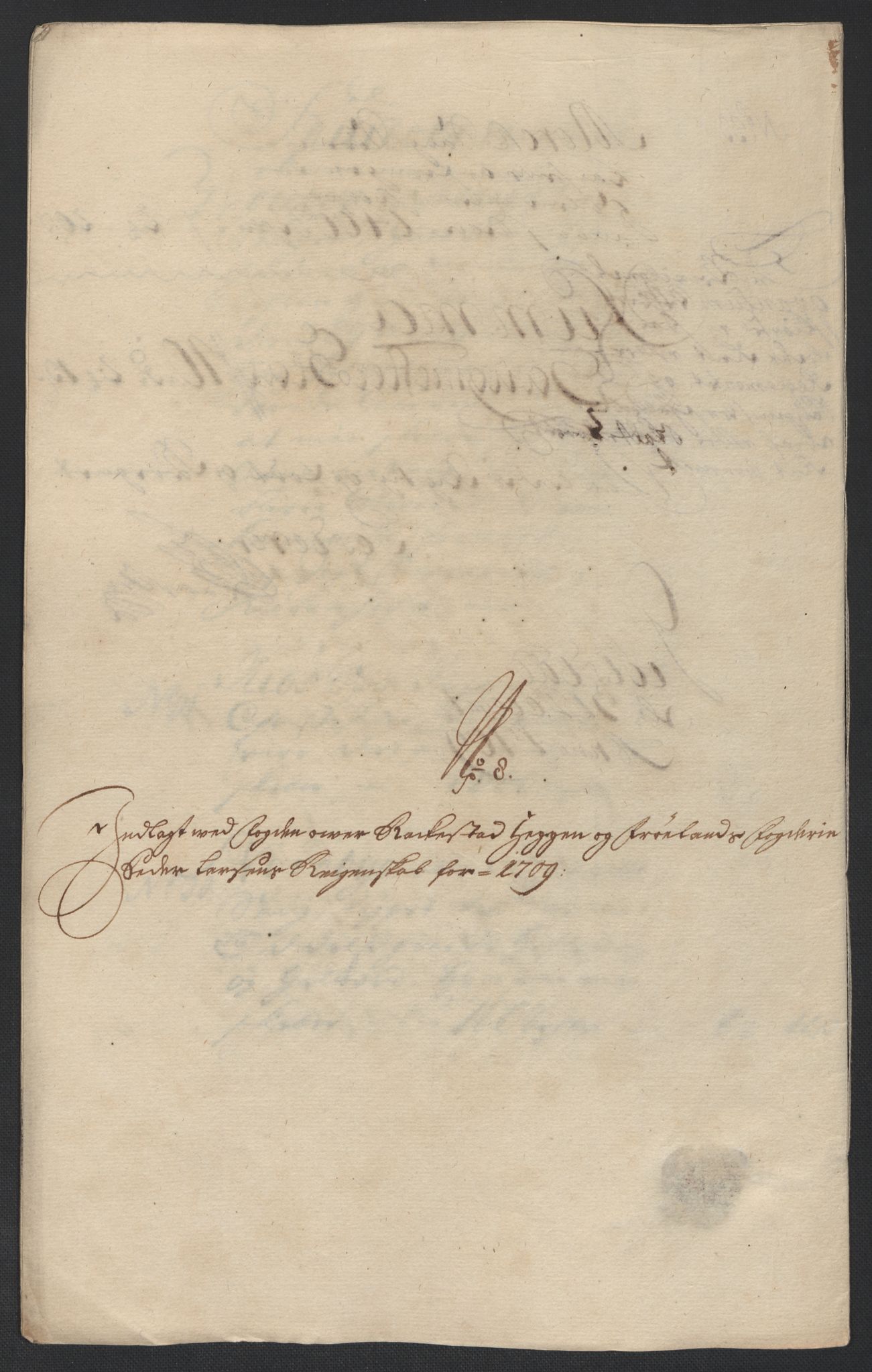 Rentekammeret inntil 1814, Reviderte regnskaper, Fogderegnskap, AV/RA-EA-4092/R07/L0301: Fogderegnskap Rakkestad, Heggen og Frøland, 1709, p. 190