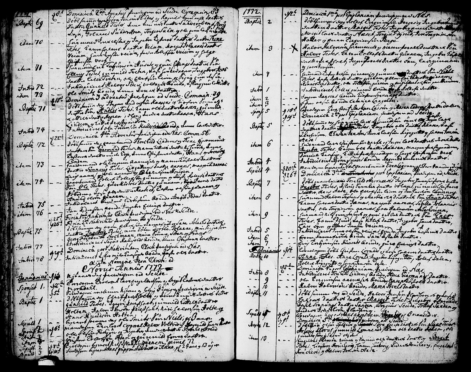 Sauherad kirkebøker, AV/SAKO-A-298/F/Fa/L0004: Parish register (official) no. I 4, 1767-1814