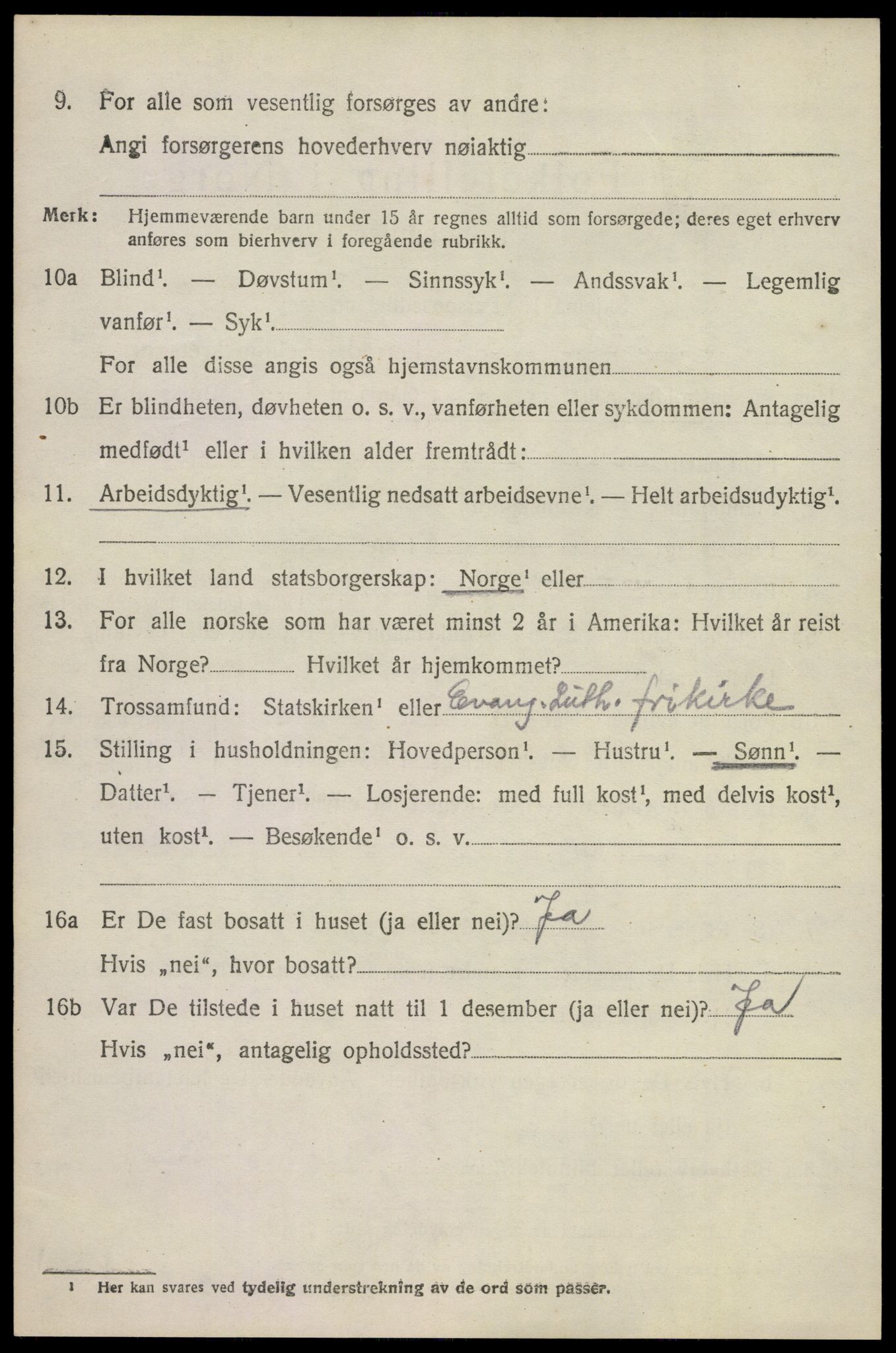 SAKO, 1920 census for Brunlanes, 1920, p. 7168