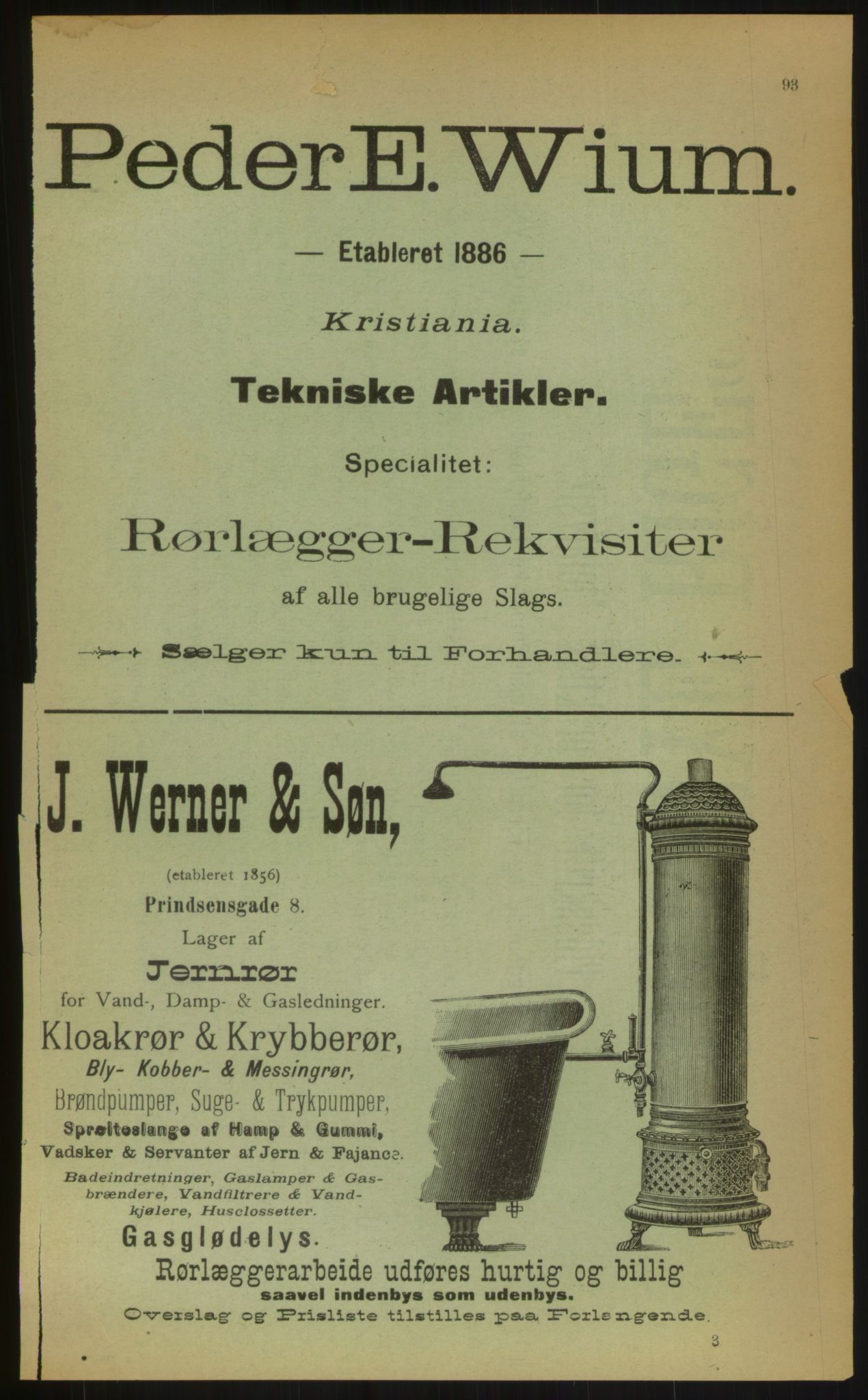 Kristiania/Oslo adressebok, PUBL/-, 1899, p. 93