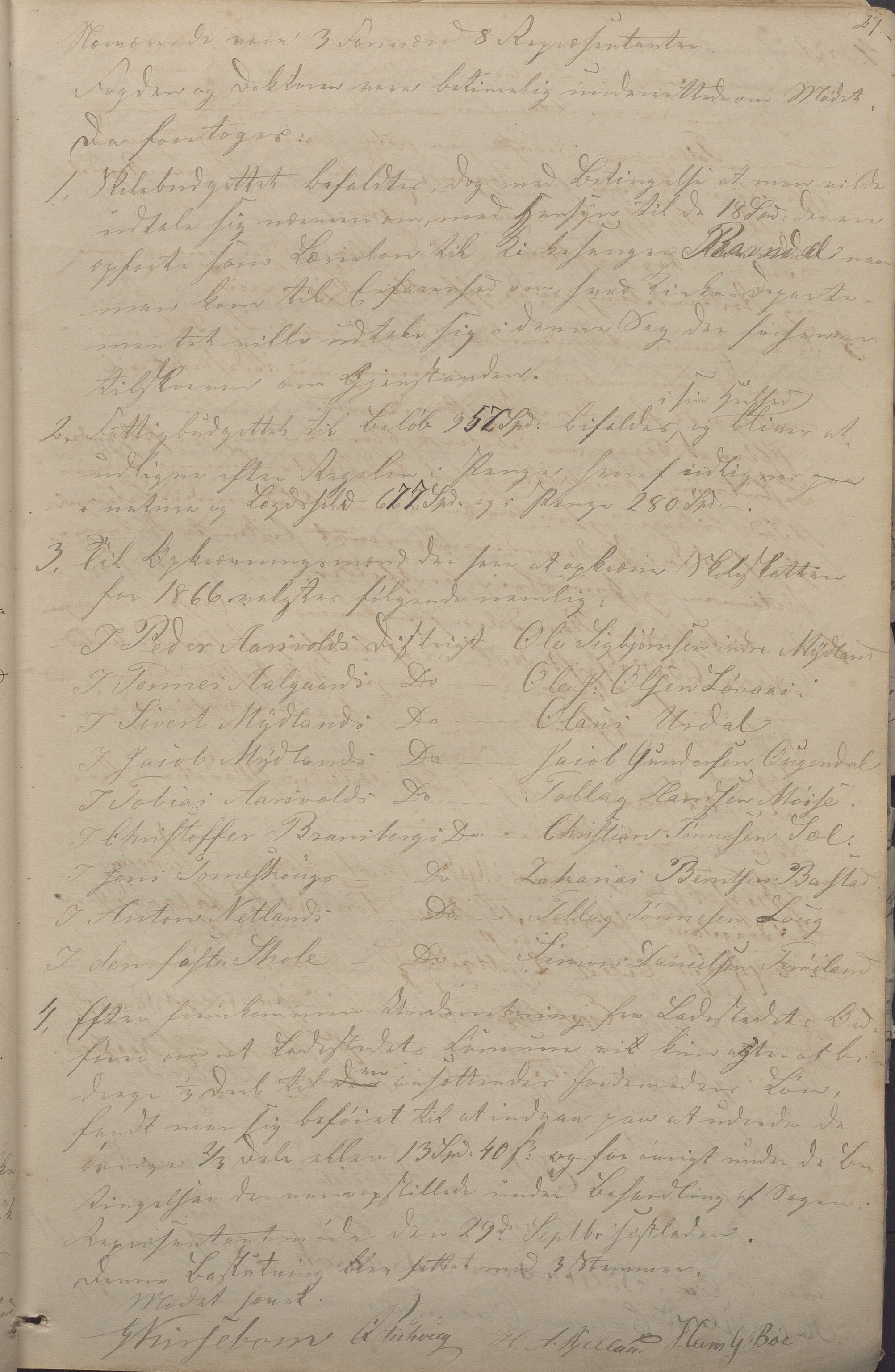 Sokndal kommune - Formannskapet/Sentraladministrasjonen, IKAR/K-101099/A/L0001: Forhandlingsprotokoll, 1863-1886, p. 27a