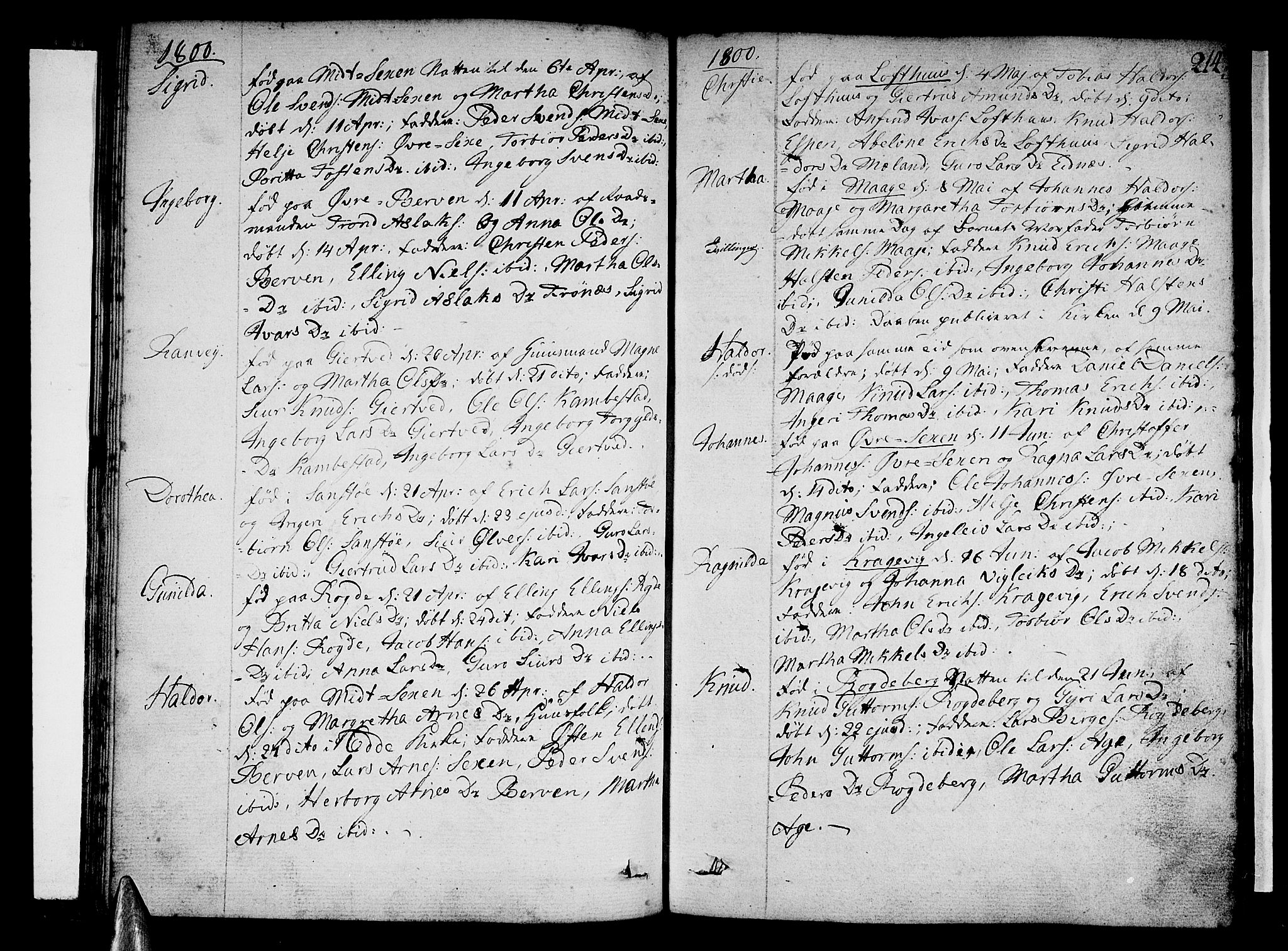 Ullensvang sokneprestembete, AV/SAB-A-78701/H/Haa: Parish register (official) no. A 7 /1, 1788-1804, p. 213-214