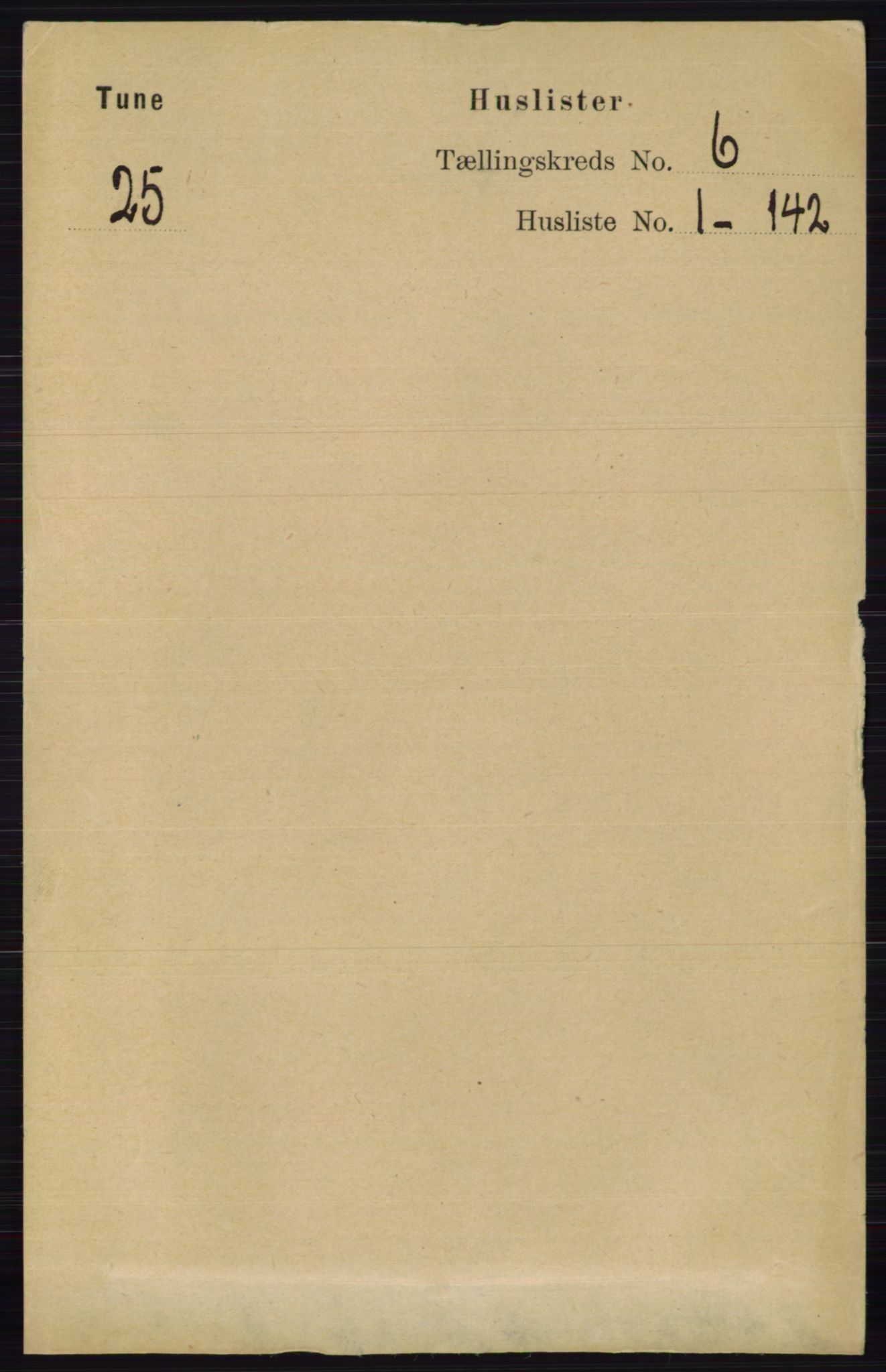 RA, 1891 census for 0130 Tune, 1891, p. 3948