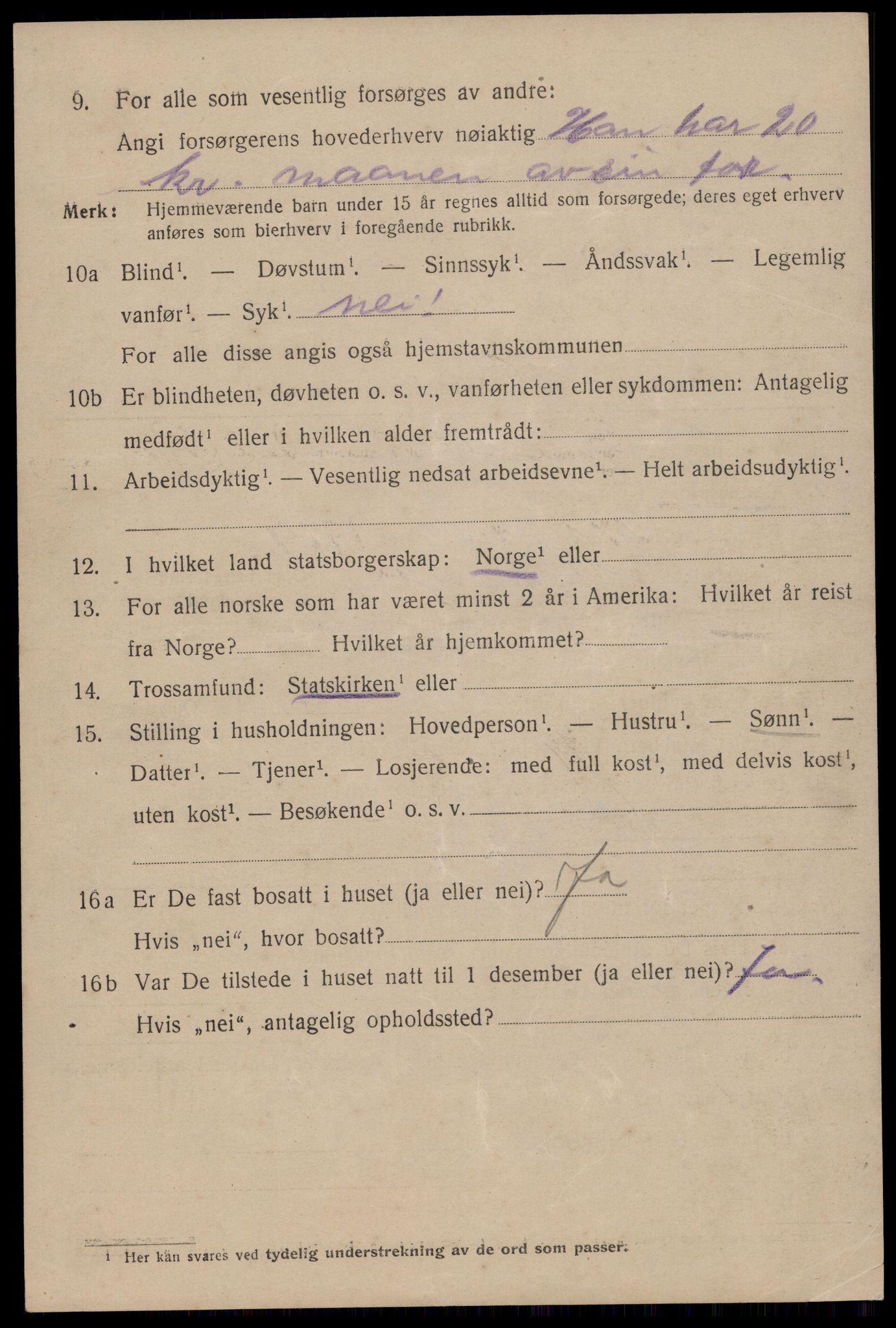 SAST, 1920 census for Stavanger, 1920, p. 35885