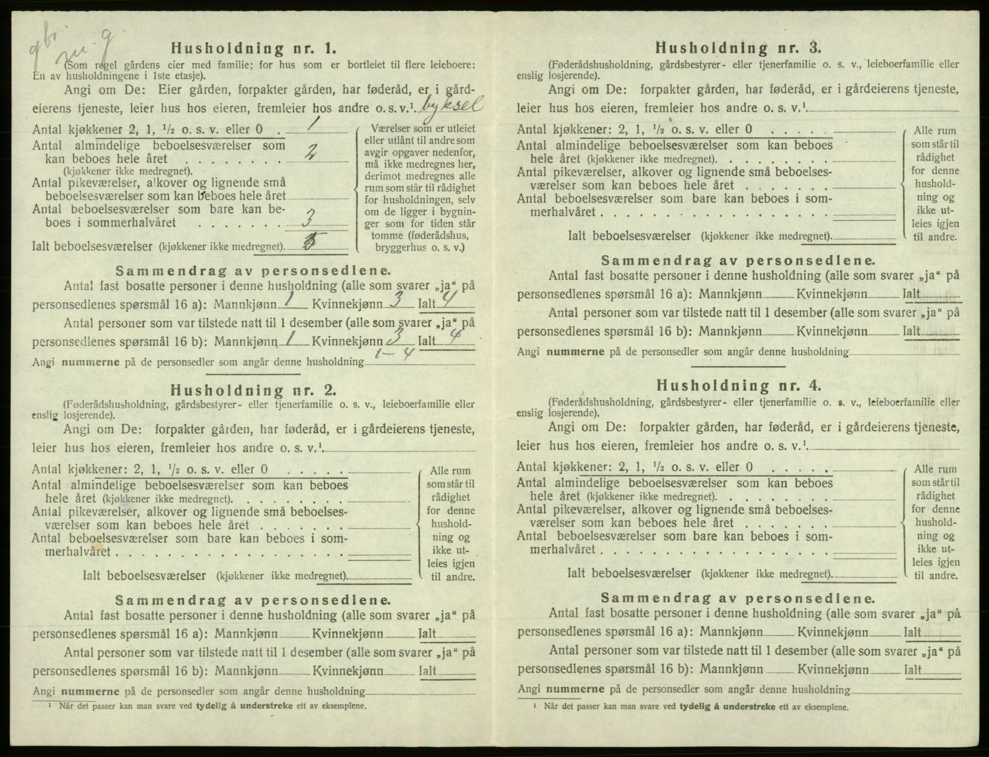 SAB, 1920 census for Fusa, 1920, p. 132