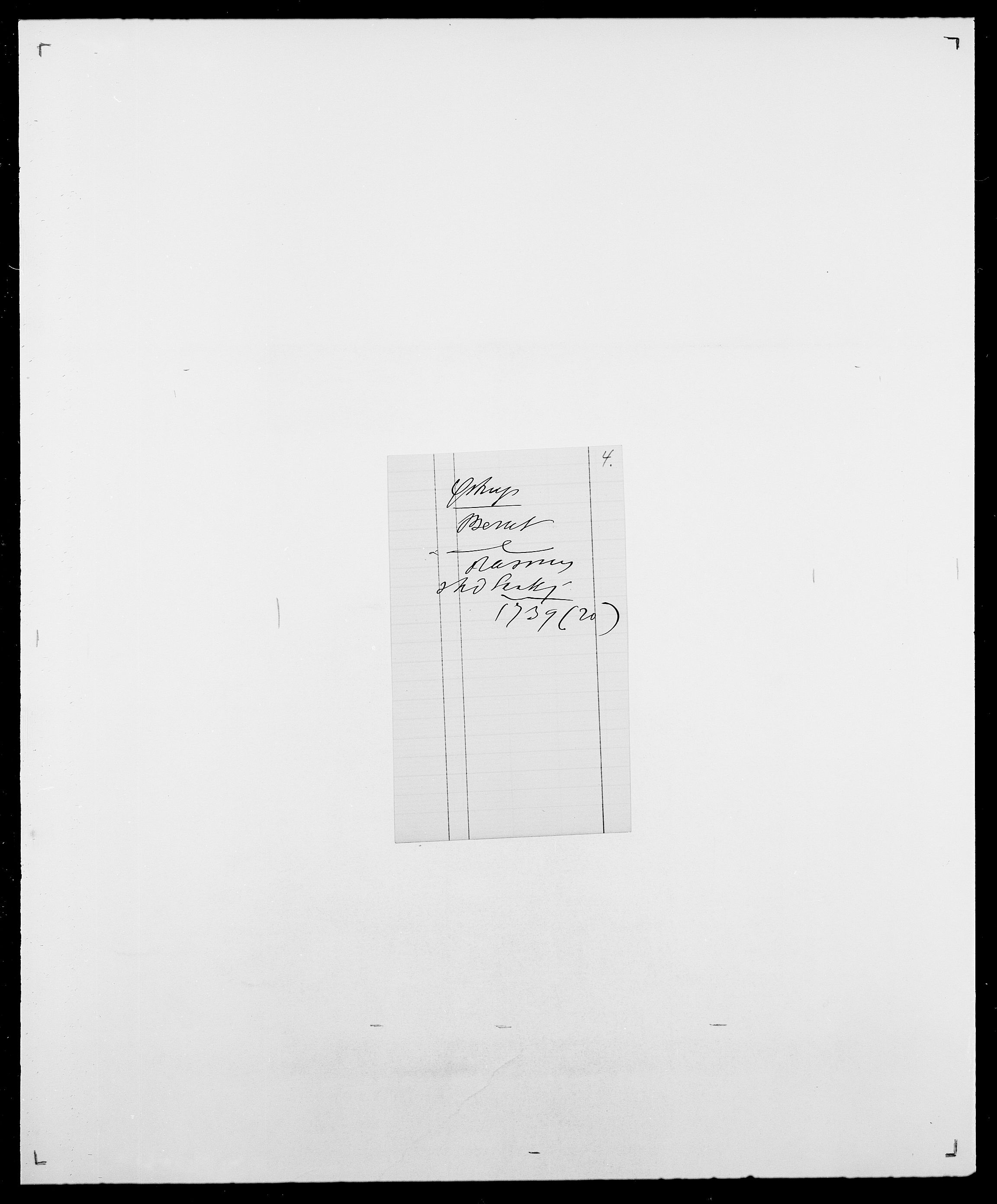 Delgobe, Charles Antoine - samling, AV/SAO-PAO-0038/D/Da/L0043: Wulfsberg - v. Zanten, p. 373