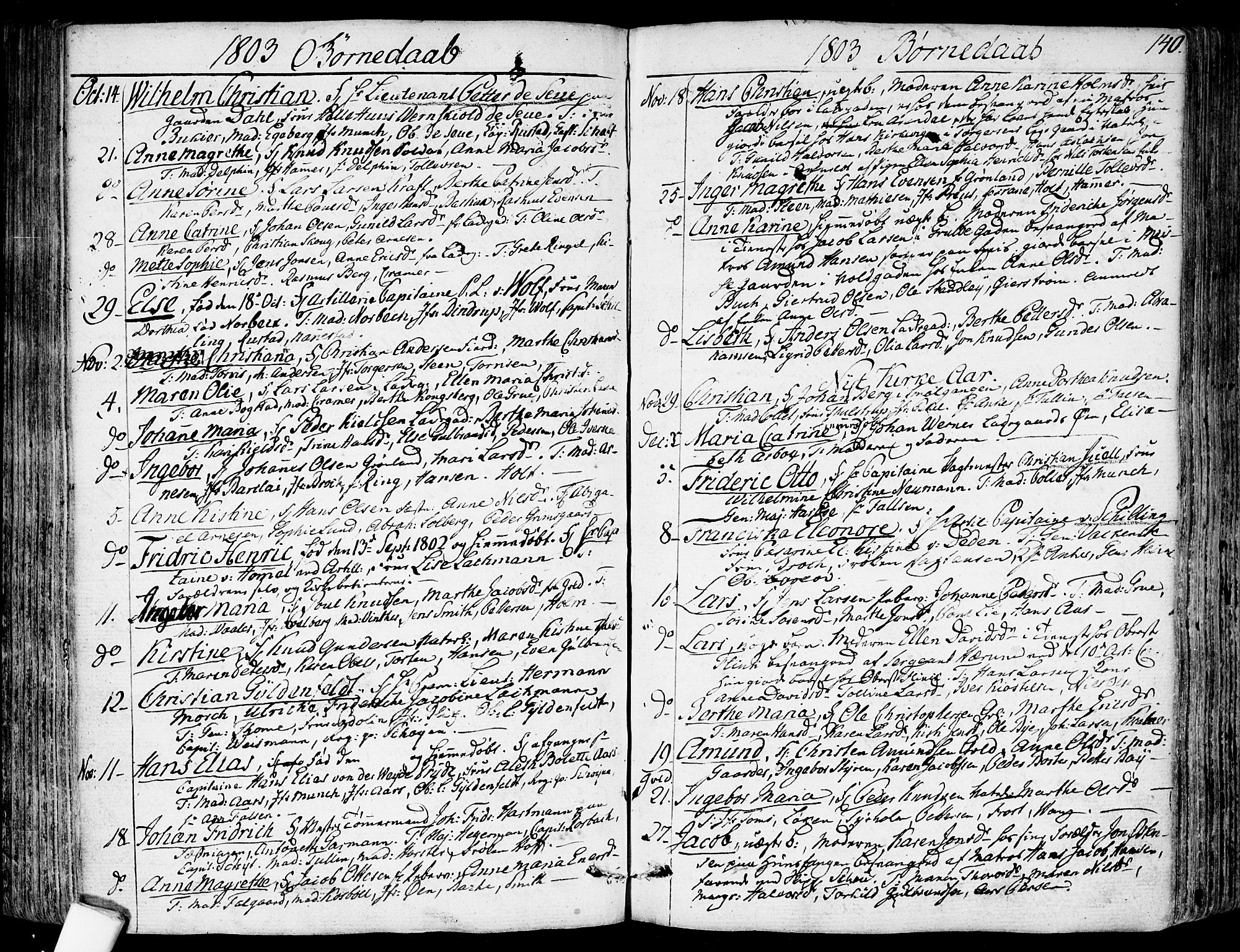 Garnisonsmenigheten Kirkebøker, SAO/A-10846/F/Fa/L0003: Parish register (official) no. 3, 1777-1809, p. 140