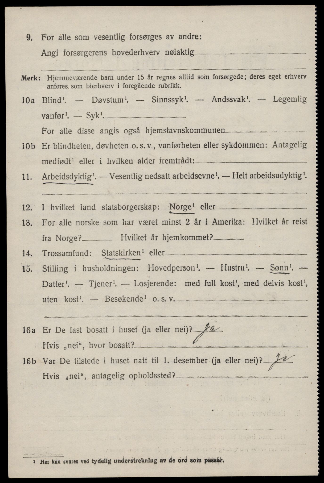 SAST, 1920 census for Helleland, 1920, p. 428