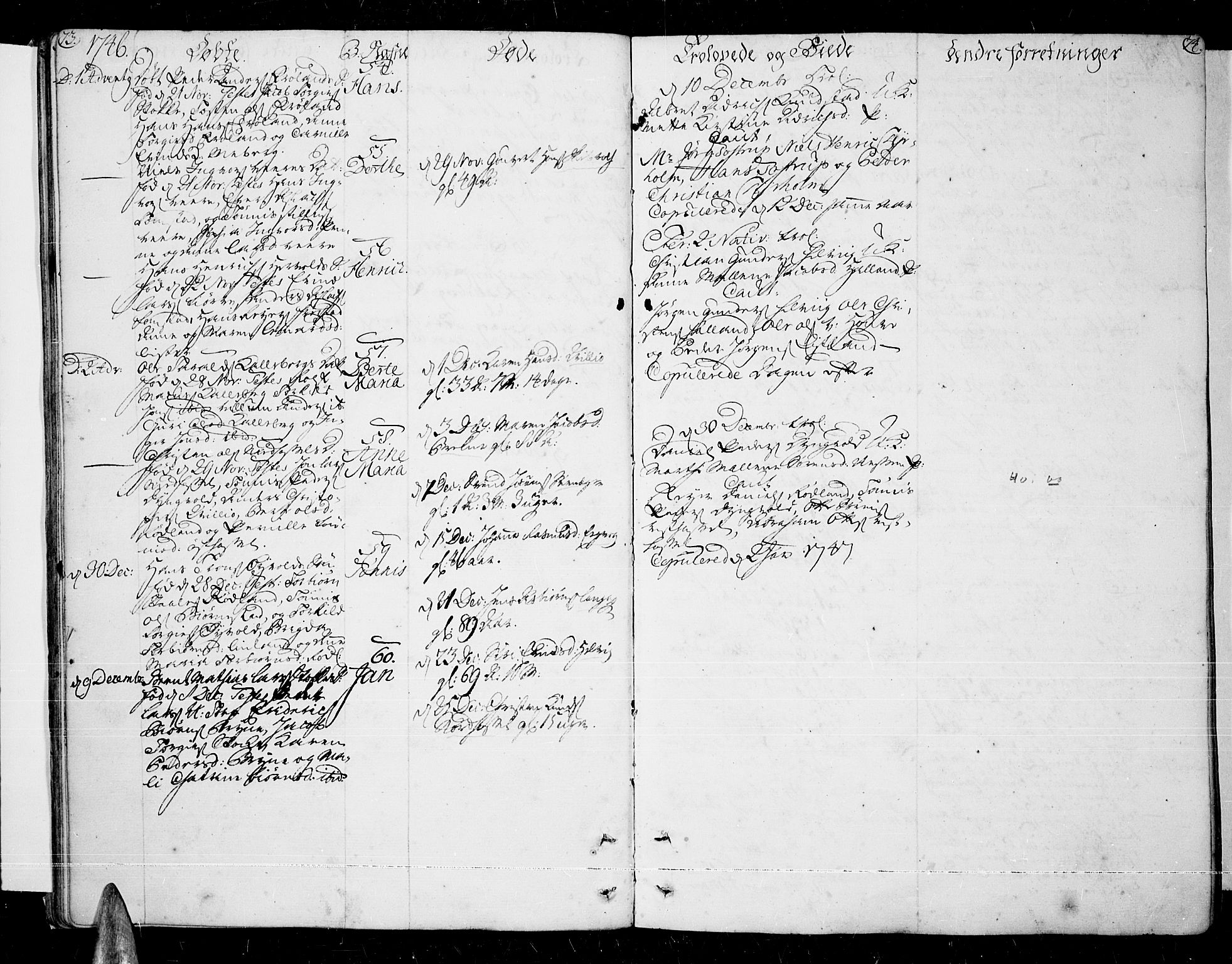 Lista sokneprestkontor, AV/SAK-1111-0027/F/Fa/L0003: Parish register (official) no. A 3 /1, 1743-1767, p. 73-74