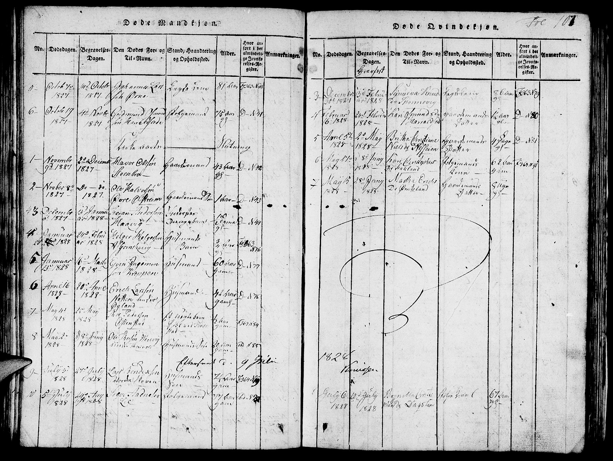 Skjold sokneprestkontor, AV/SAST-A-101847/H/Ha/Hab/L0001: Parish register (copy) no. B 1, 1815-1835, p. 107