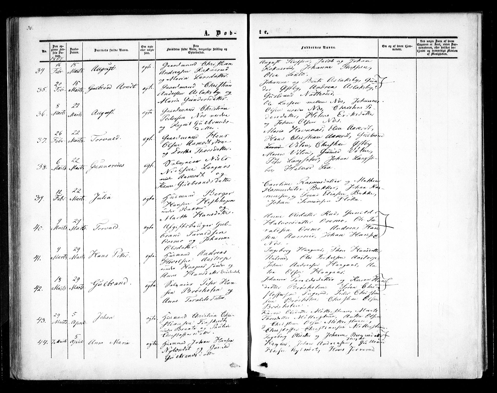 Trøgstad prestekontor Kirkebøker, AV/SAO-A-10925/F/Fa/L0008.a: Parish register (official) no. I 8A, 1855-1864, p. 36