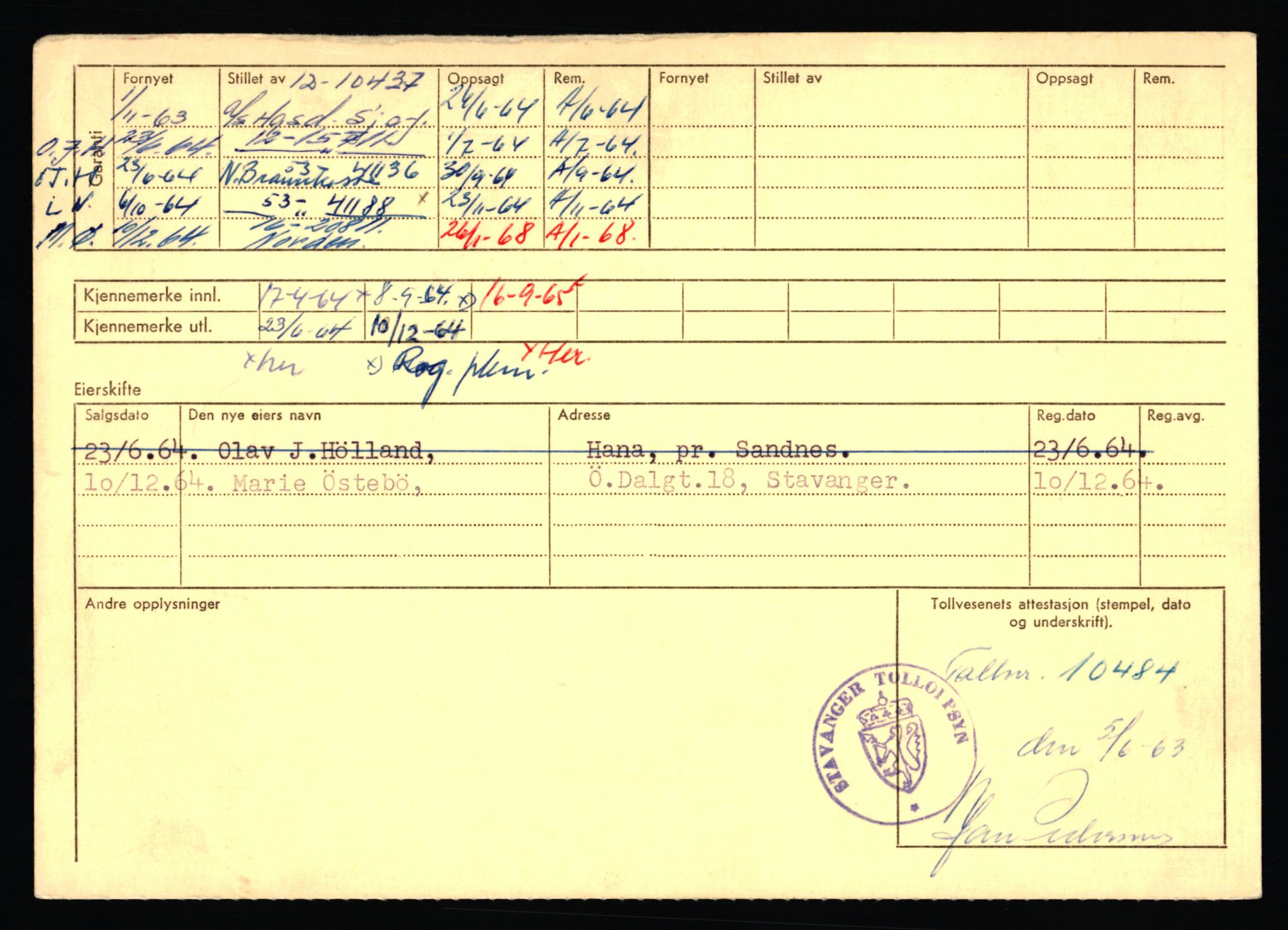 Stavanger trafikkstasjon, AV/SAST-A-101942/0/F/L0068: L-75000 - L-76799, 1930-1971, p. 428