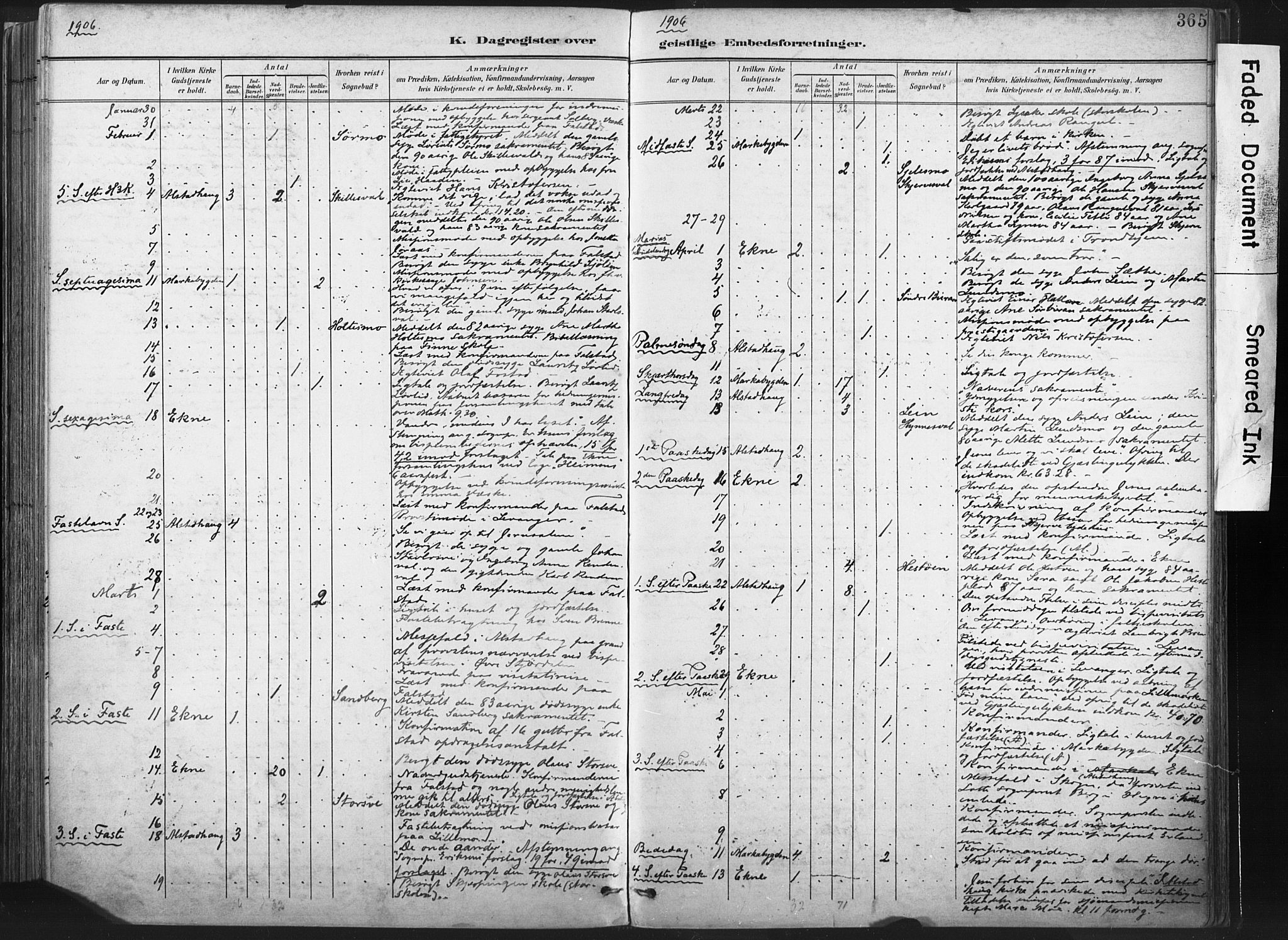 Ministerialprotokoller, klokkerbøker og fødselsregistre - Nord-Trøndelag, AV/SAT-A-1458/717/L0162: Parish register (official) no. 717A12, 1898-1923, p. 365