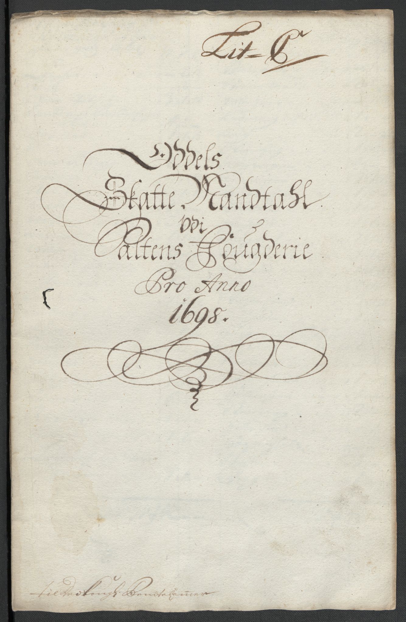 Rentekammeret inntil 1814, Reviderte regnskaper, Fogderegnskap, RA/EA-4092/R66/L4579: Fogderegnskap Salten, 1697-1700, p. 182