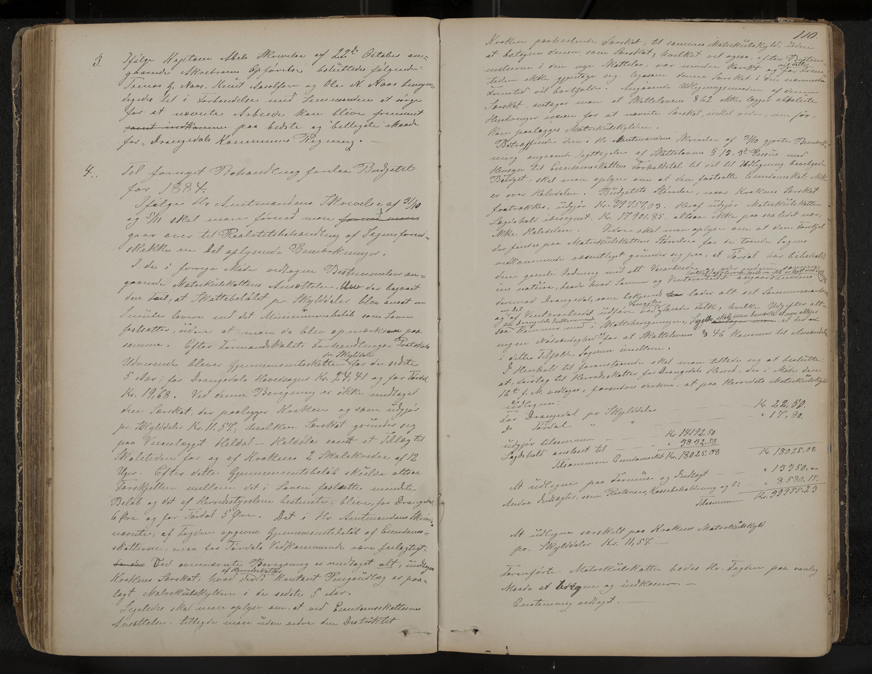 Drangedal formannskap og sentraladministrasjon, IKAK/0817021/A/L0002: Møtebok, 1870-1892, p. 110