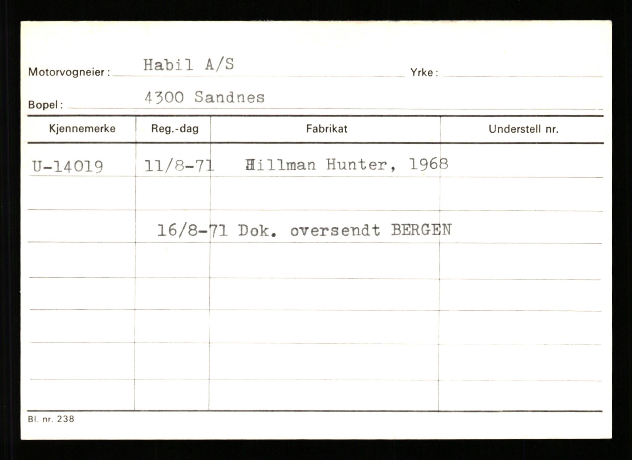 Stavanger trafikkstasjon, SAST/A-101942/0/G/L0003: Registreringsnummer: 10466 - 15496, 1930-1971, p. 2465