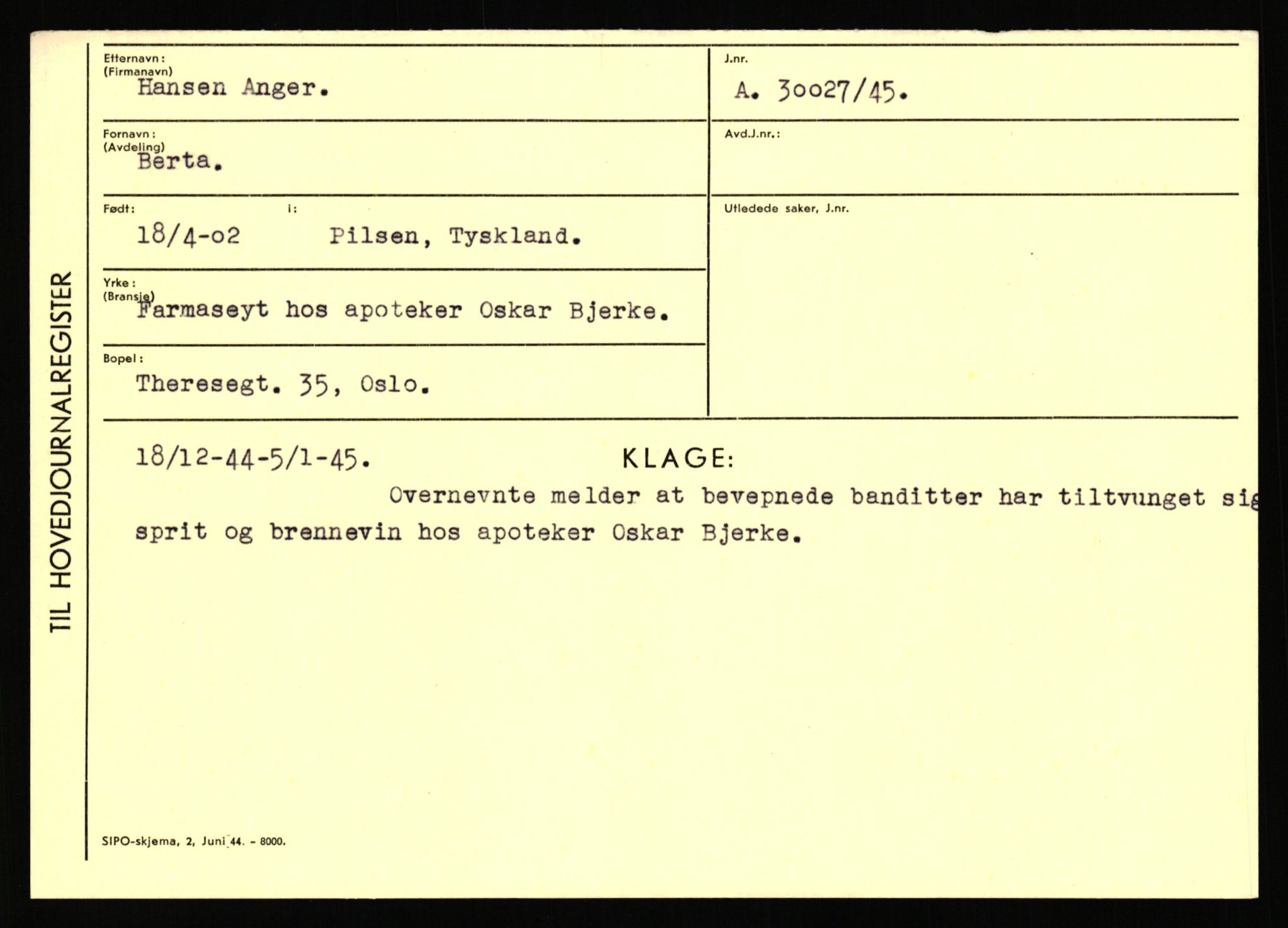 Statspolitiet - Hovedkontoret / Osloavdelingen, AV/RA-S-1329/C/Ca/L0001: Aabakken - Armann, 1943-1945, p. 4343