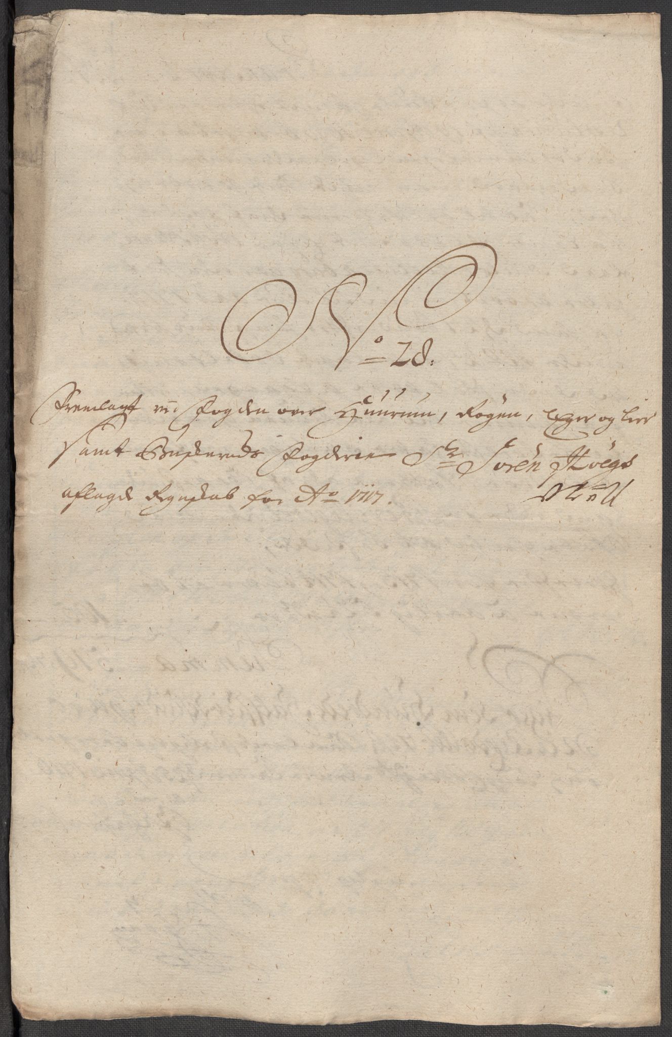 Rentekammeret inntil 1814, Reviderte regnskaper, Fogderegnskap, AV/RA-EA-4092/R31/L1711: Fogderegnskap Hurum, Røyken, Eiker, Lier og Buskerud, 1717, p. 285