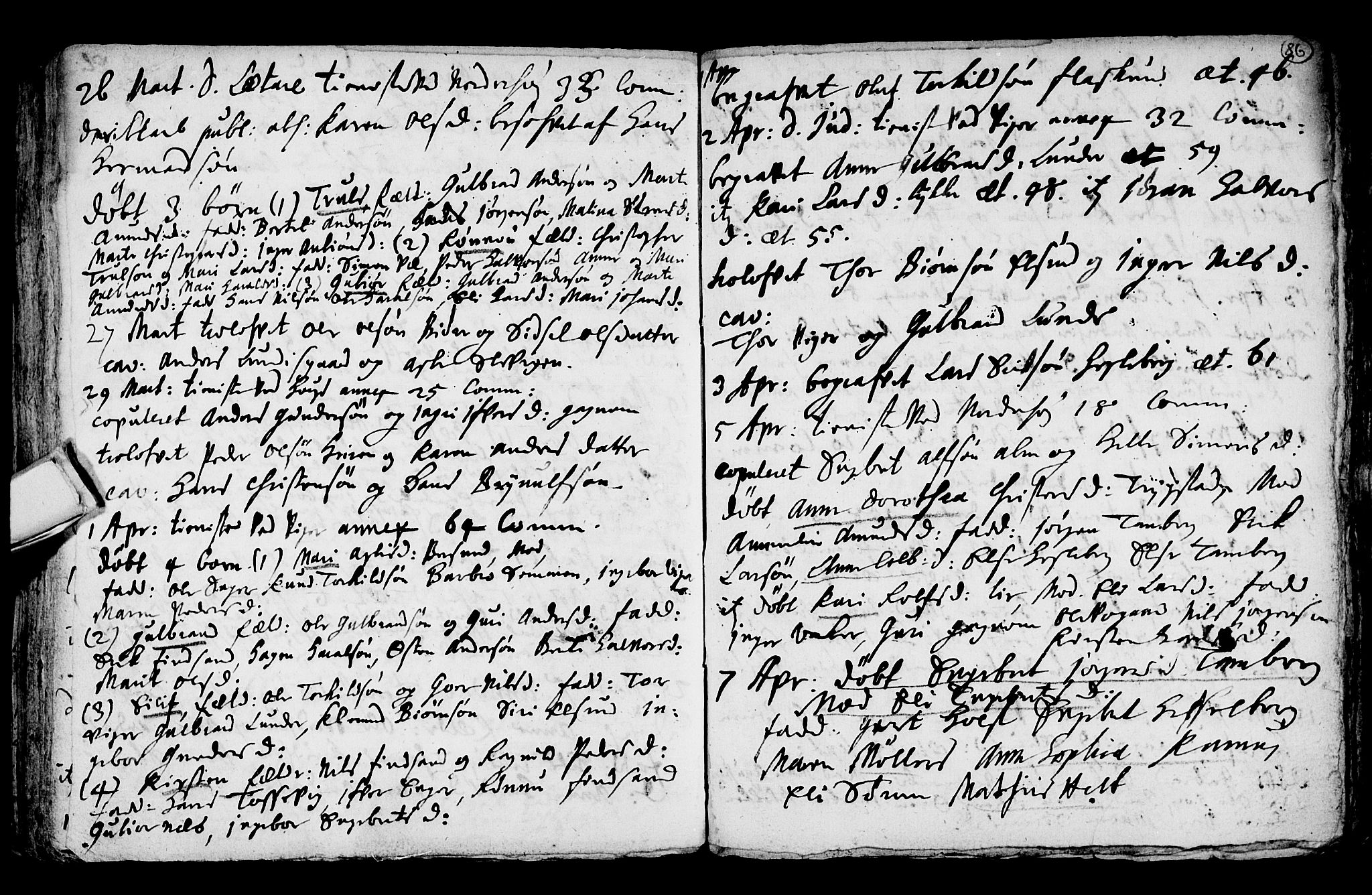 Norderhov kirkebøker, AV/SAKO-A-237/F/Fa/L0001: Parish register (official) no. 1, 1704-1716, p. 86