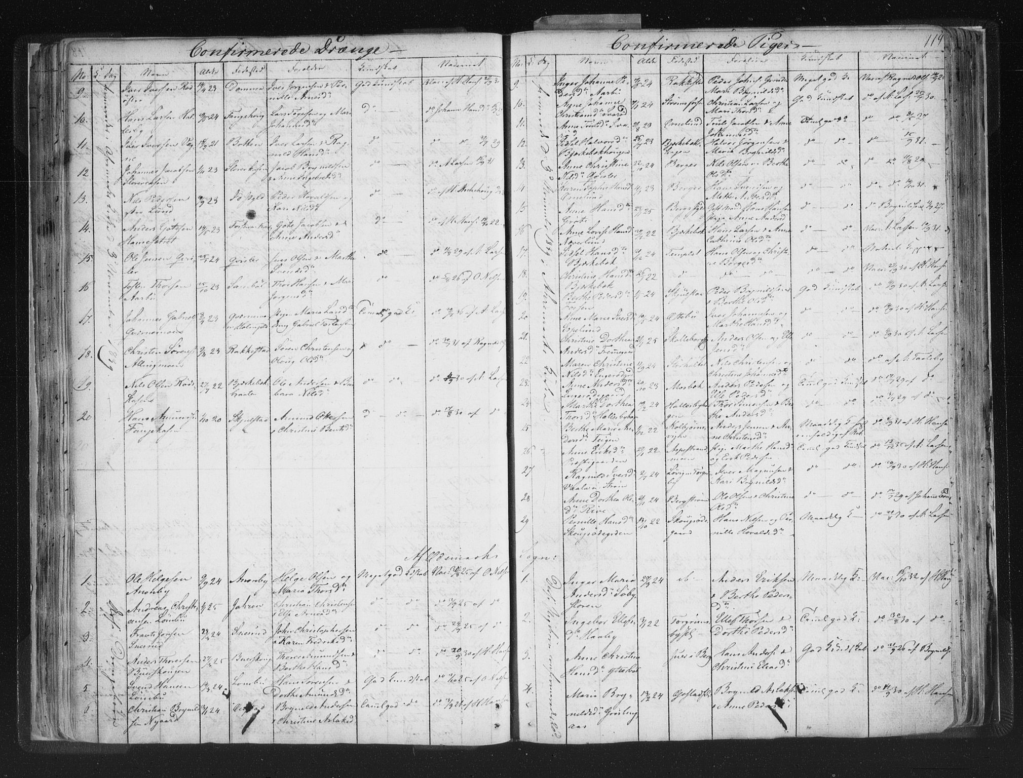 Aremark prestekontor Kirkebøker, AV/SAO-A-10899/F/Fc/L0002: Parish register (official) no. III 2, 1834-1849, p. 119