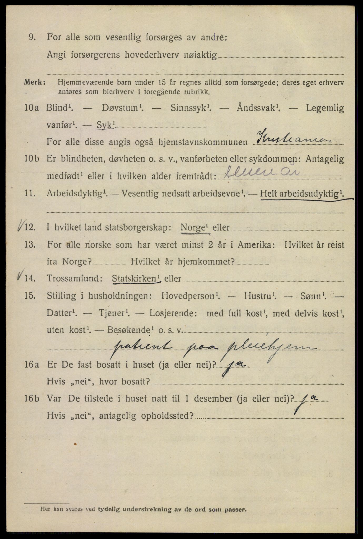 SAO, 1920 census for Kristiania, 1920, p. 417620