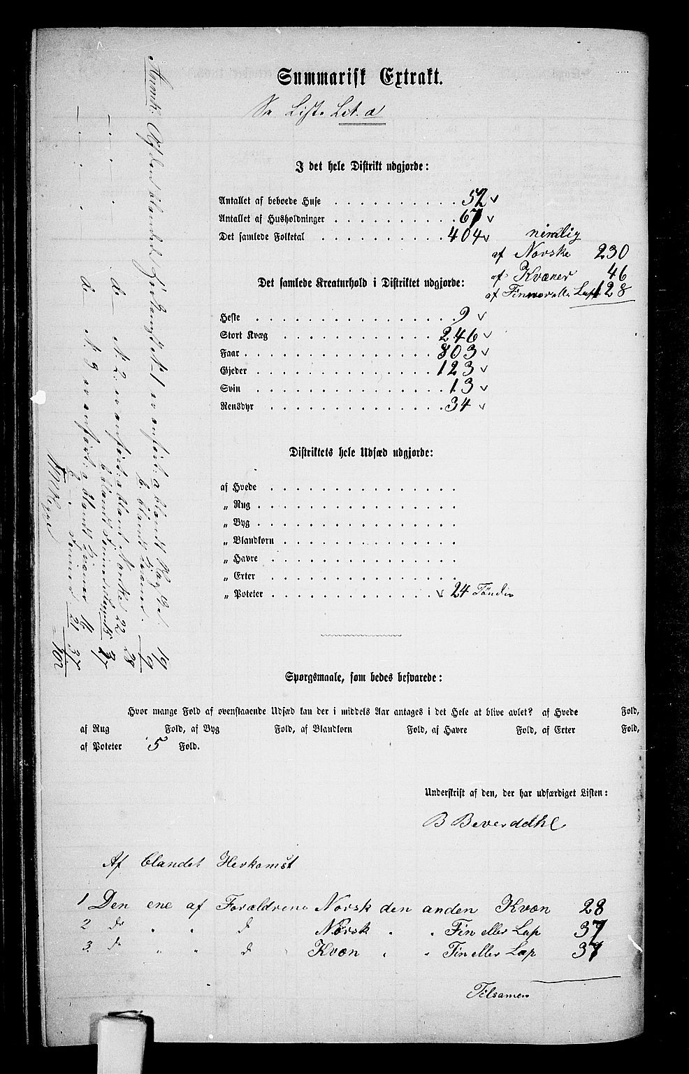 RA, 1865 census for Skjervøy, 1865, p. 131