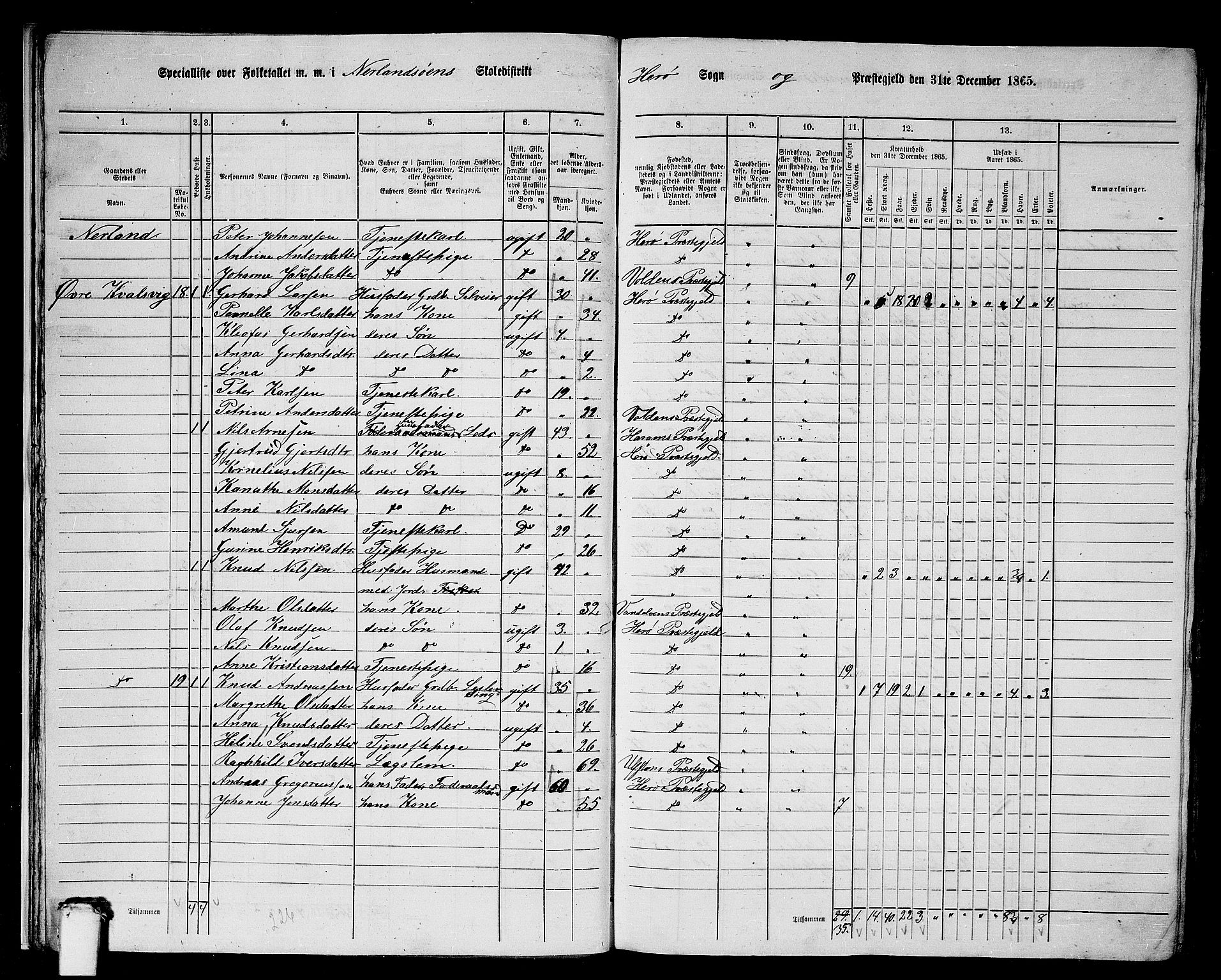 RA, 1865 census for Herøy, 1865, p. 21