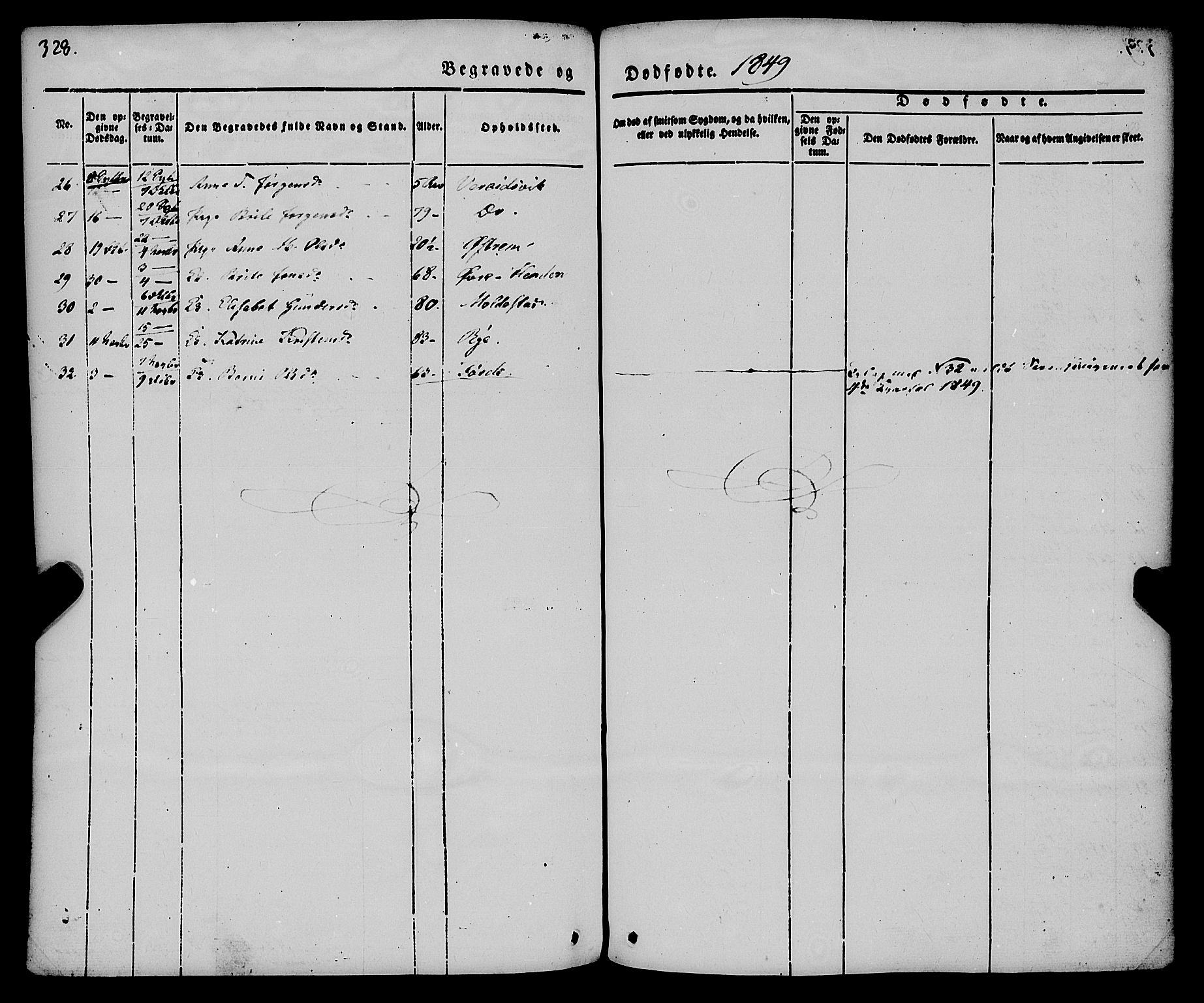 Gloppen sokneprestembete, SAB/A-80101/H/Haa/Haaa/L0008: Parish register (official) no. A 8, 1837-1855, p. 328