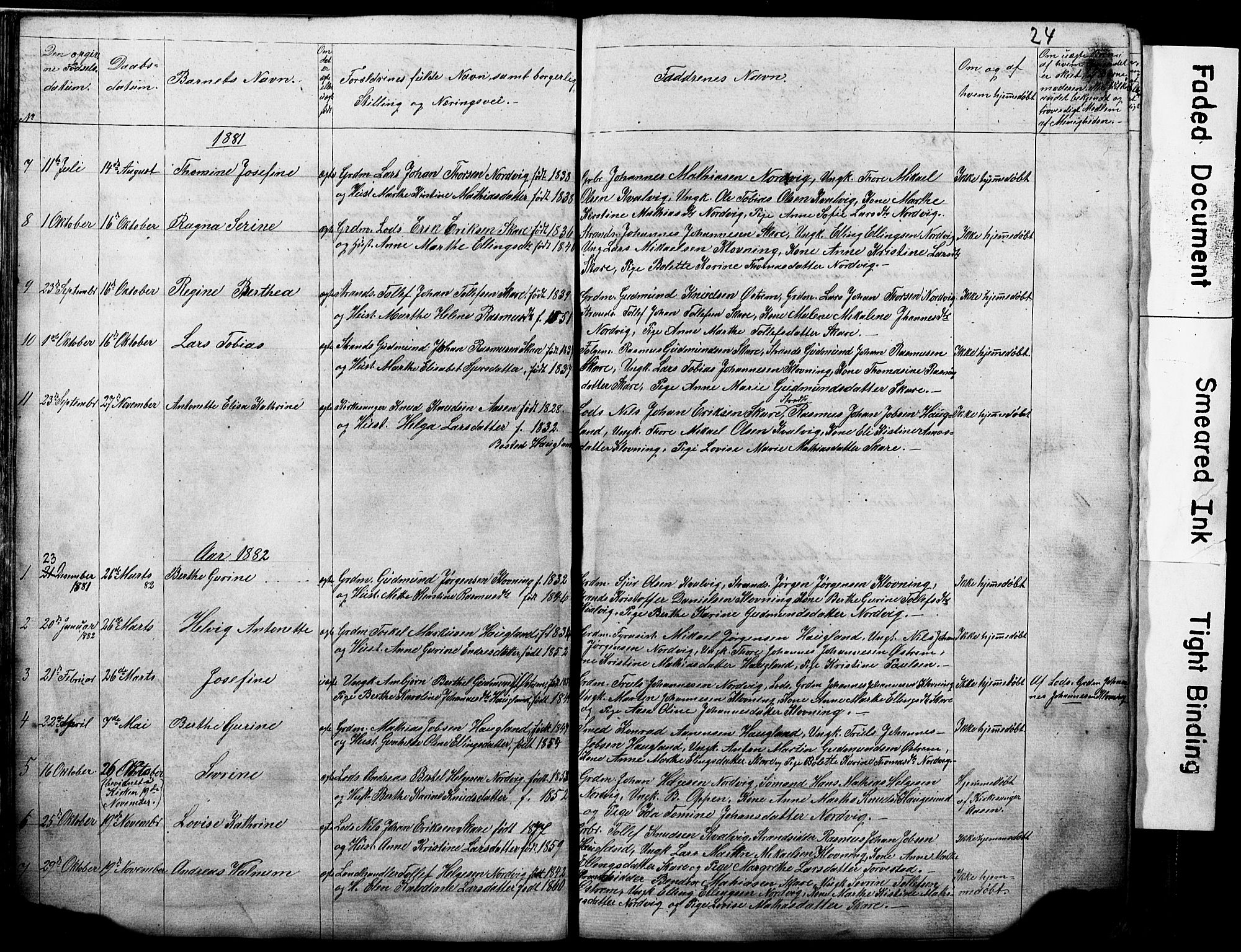 Torvastad sokneprestkontor, SAST/A -101857/H/Ha/Hab/L0005: Parish register (copy) no. B 5, 1857-1908, p. 24