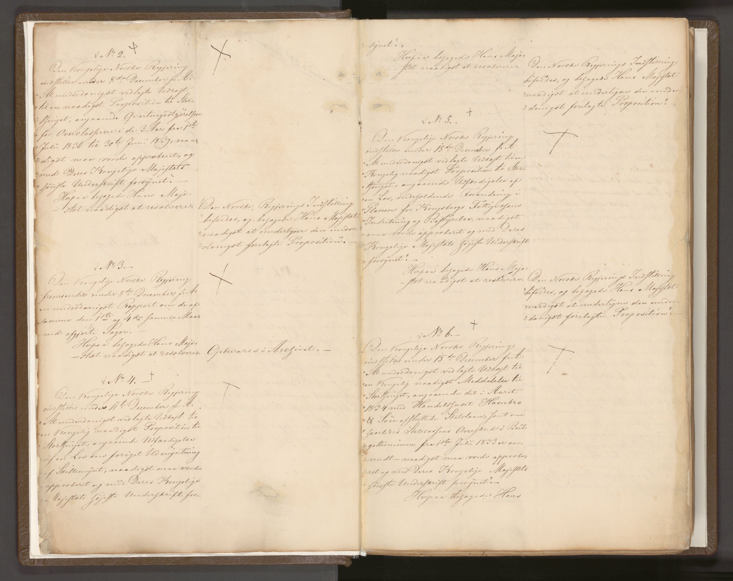 Statsrådssekretariatet, AV/RA-S-1001/A/Ab/L0042: Kgl. res. nr. 1-631, 1. halvår, 1836