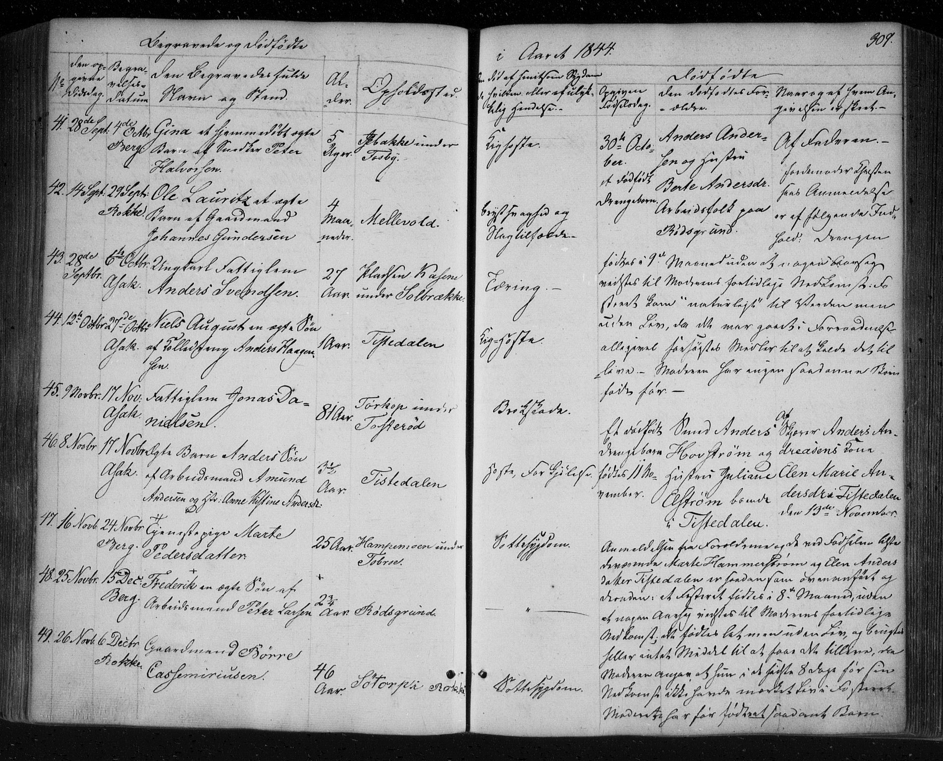 Berg prestekontor Kirkebøker, AV/SAO-A-10902/F/Fa/L0004: Parish register (official) no. I 4, 1843-1860, p. 309