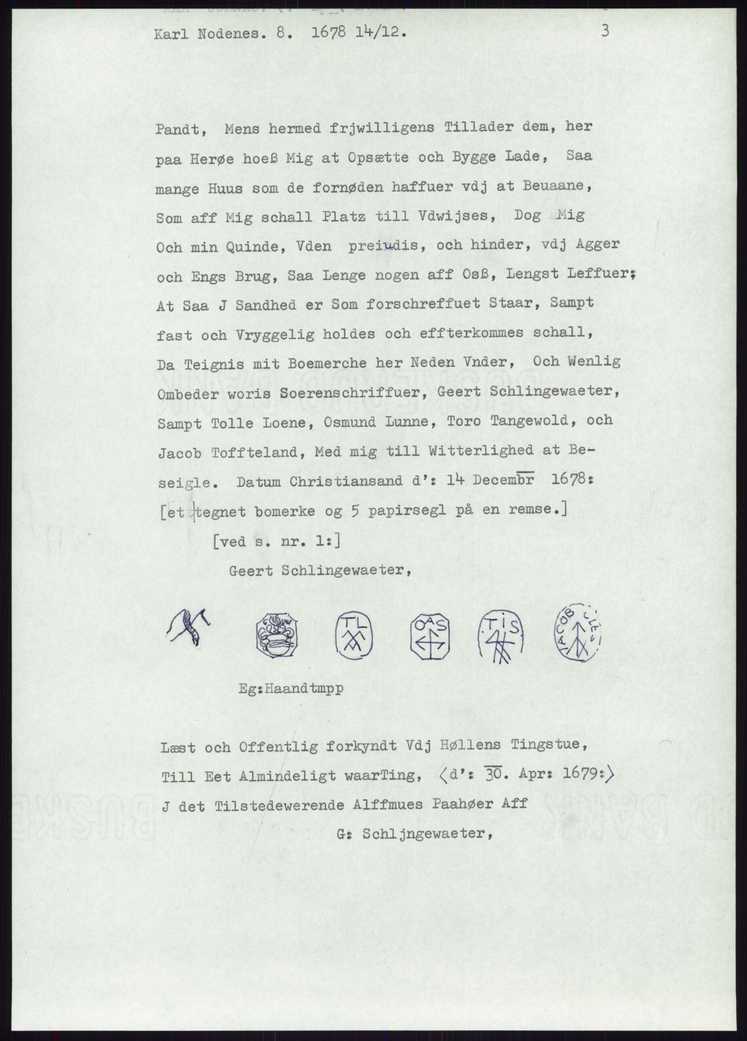 Samlinger til kildeutgivelse, Diplomavskriftsamlingen, AV/RA-EA-4053/H/Ha, p. 2067