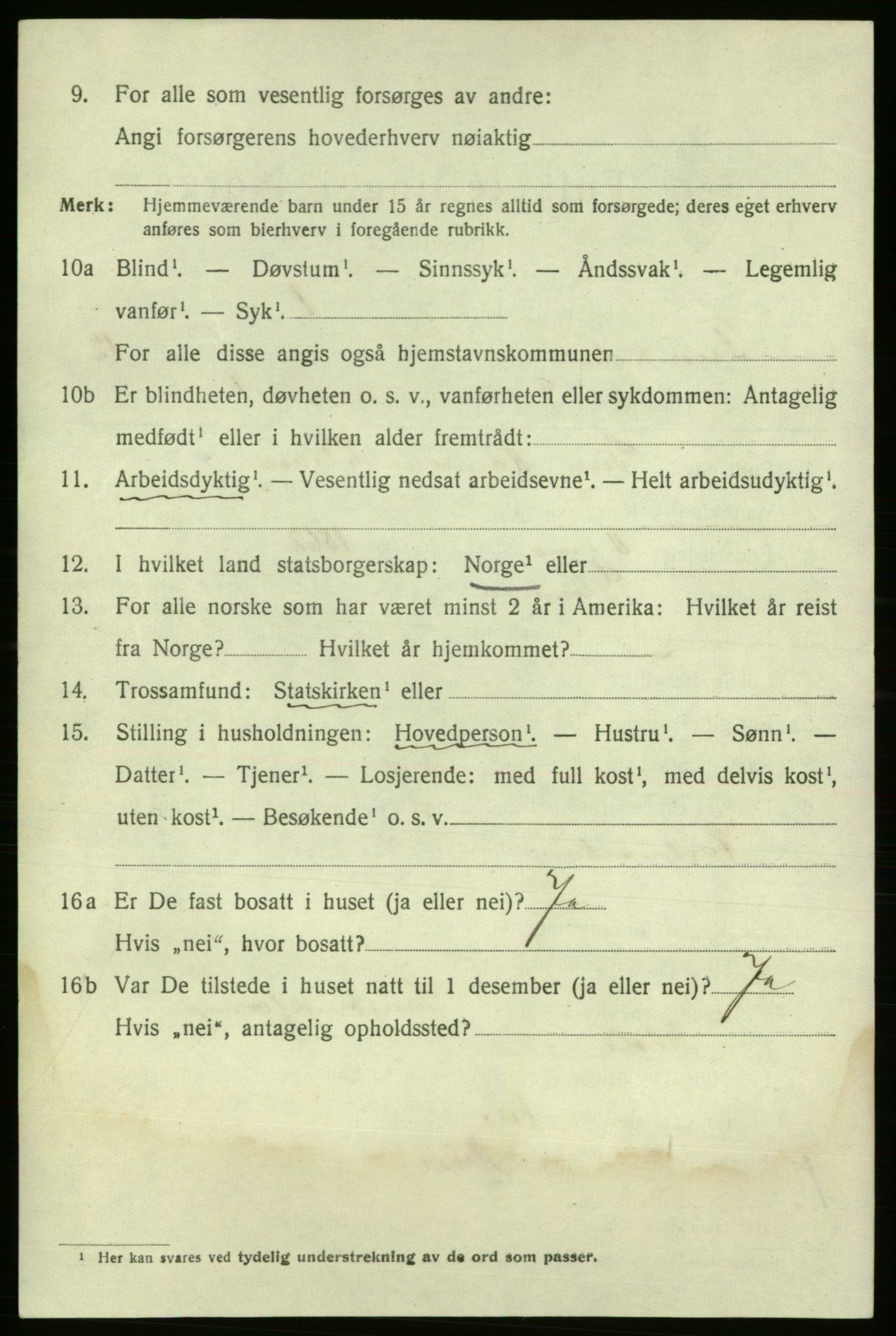 SAO, 1920 census for Fredrikshald, 1920, p. 20042
