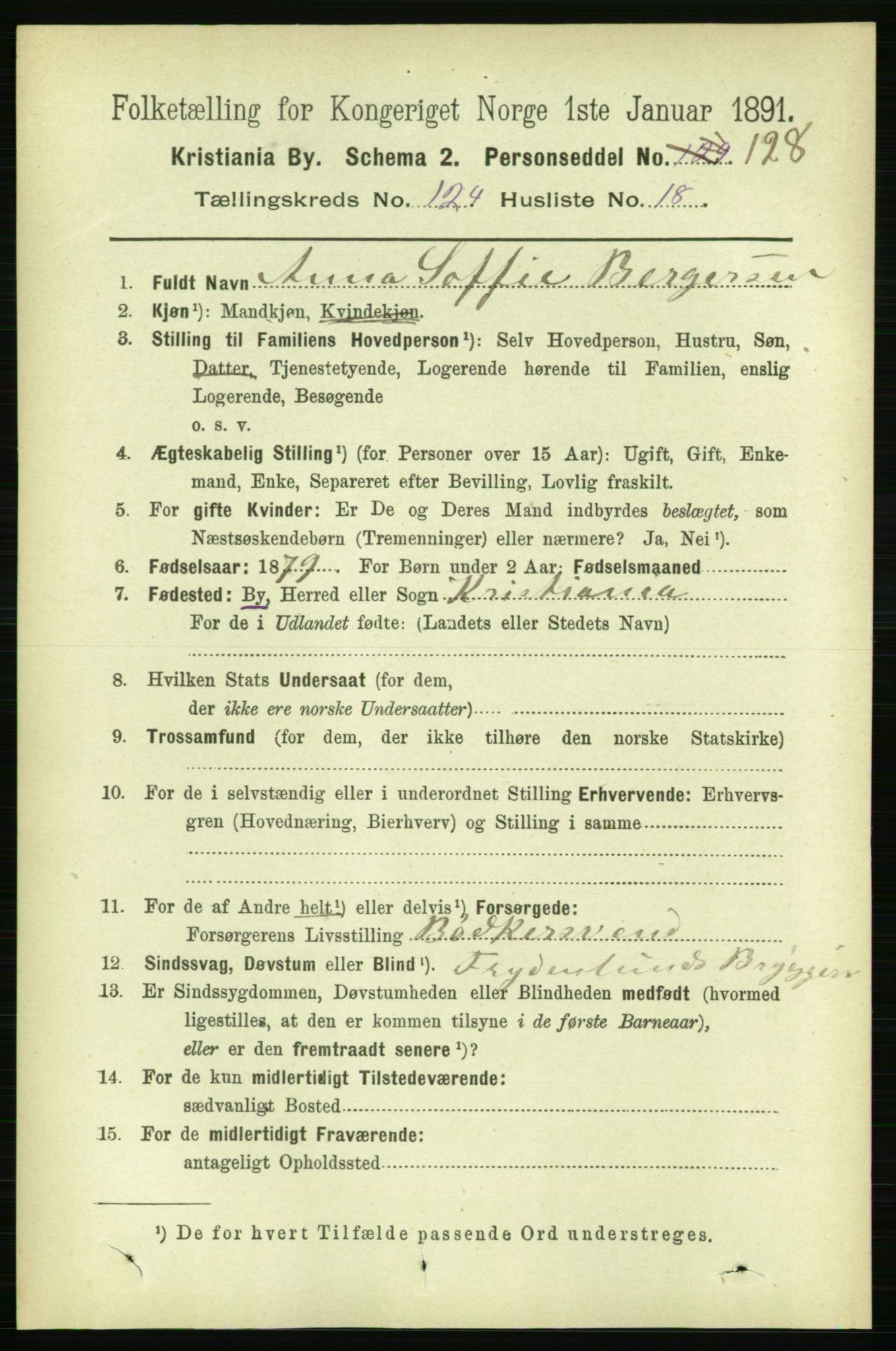 RA, 1891 census for 0301 Kristiania, 1891, p. 65709