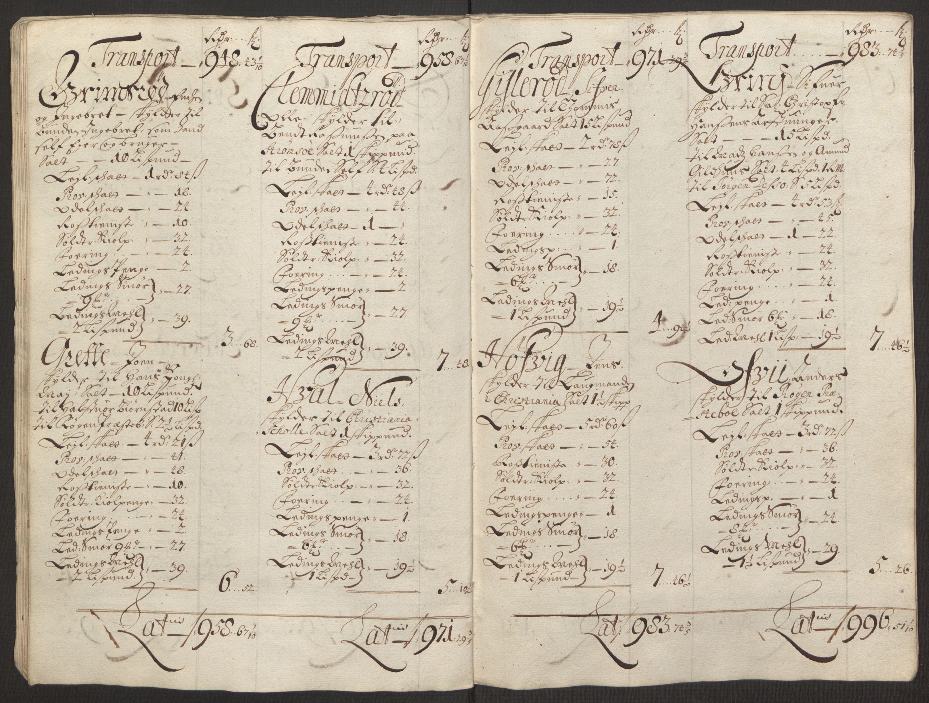 Rentekammeret inntil 1814, Reviderte regnskaper, Fogderegnskap, RA/EA-4092/R30/L1694: Fogderegnskap Hurum, Røyken, Eiker og Lier, 1694-1696, p. 46