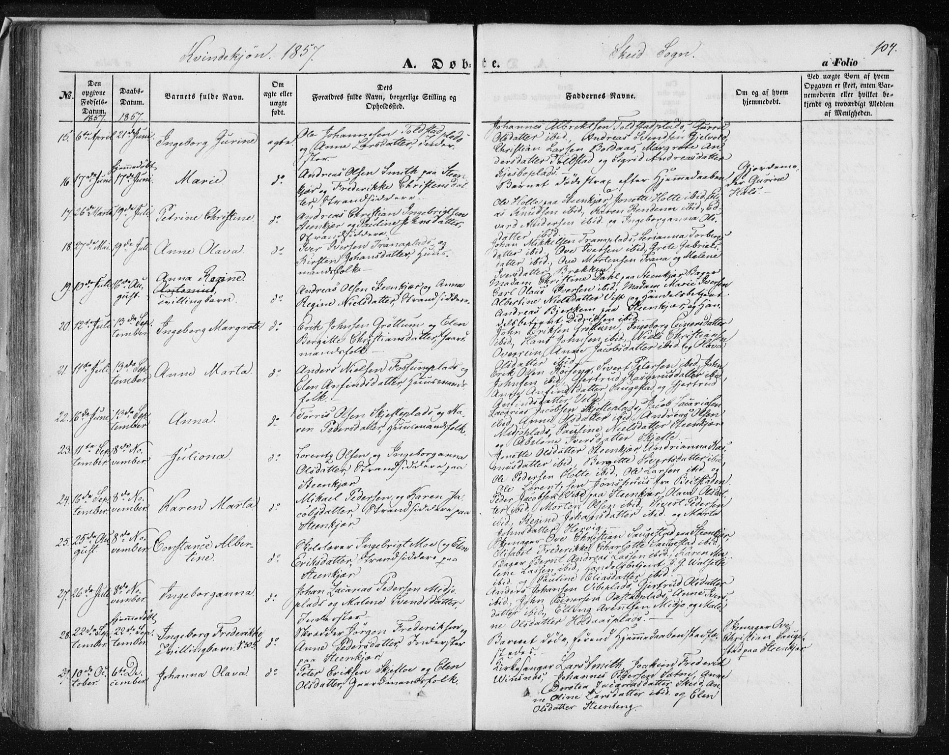 Ministerialprotokoller, klokkerbøker og fødselsregistre - Nord-Trøndelag, SAT/A-1458/735/L0342: Parish register (official) no. 735A07 /2, 1849-1862, p. 104