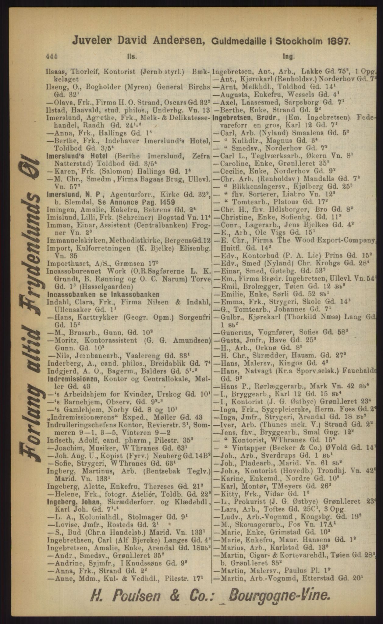 Kristiania/Oslo adressebok, PUBL/-, 1903, p. 444