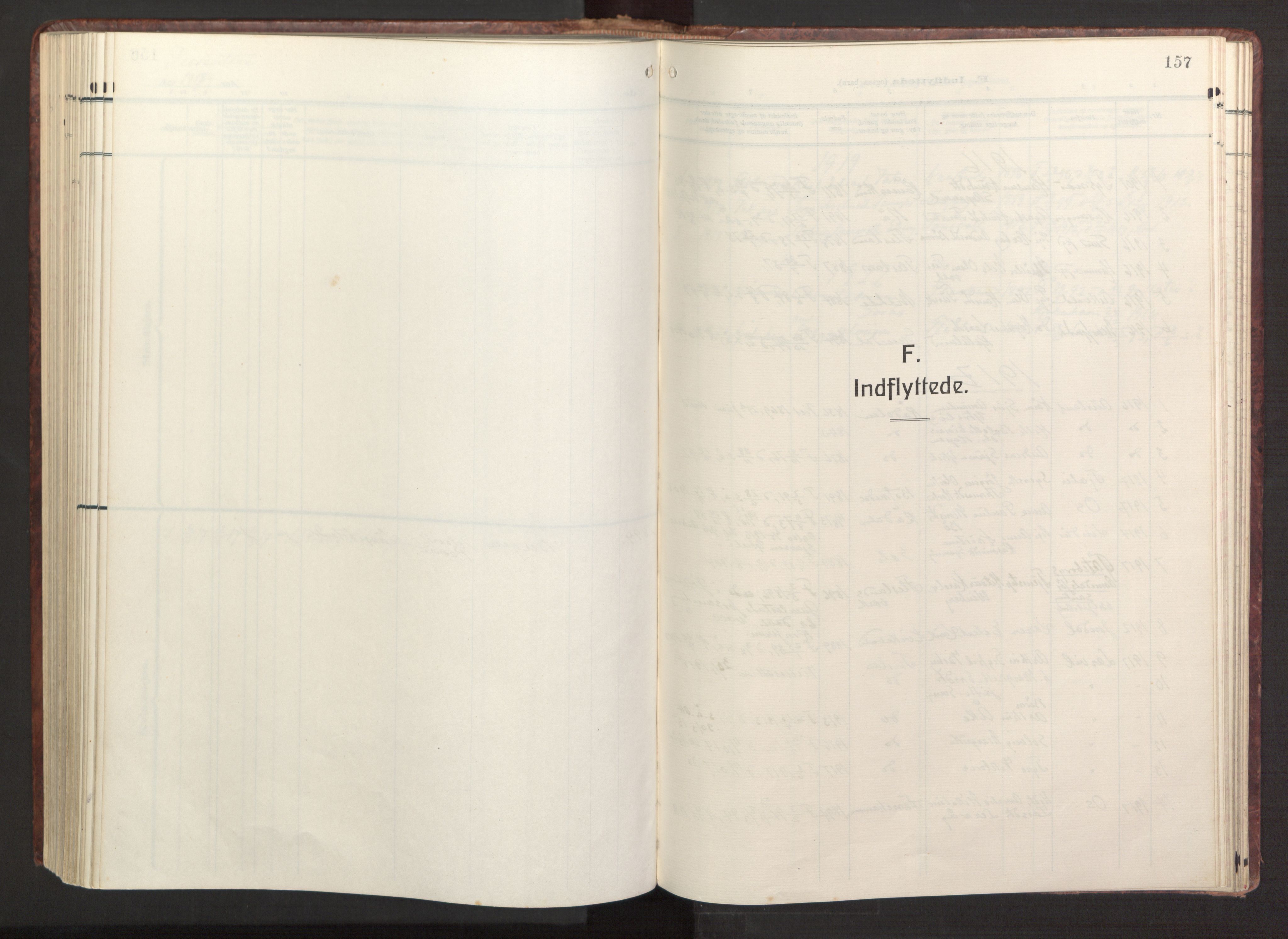 Fana Sokneprestembete, SAB/A-75101/H/Haa/Haab/L0005: Parish register (official) no. B 5, 1915-1923, p. 157