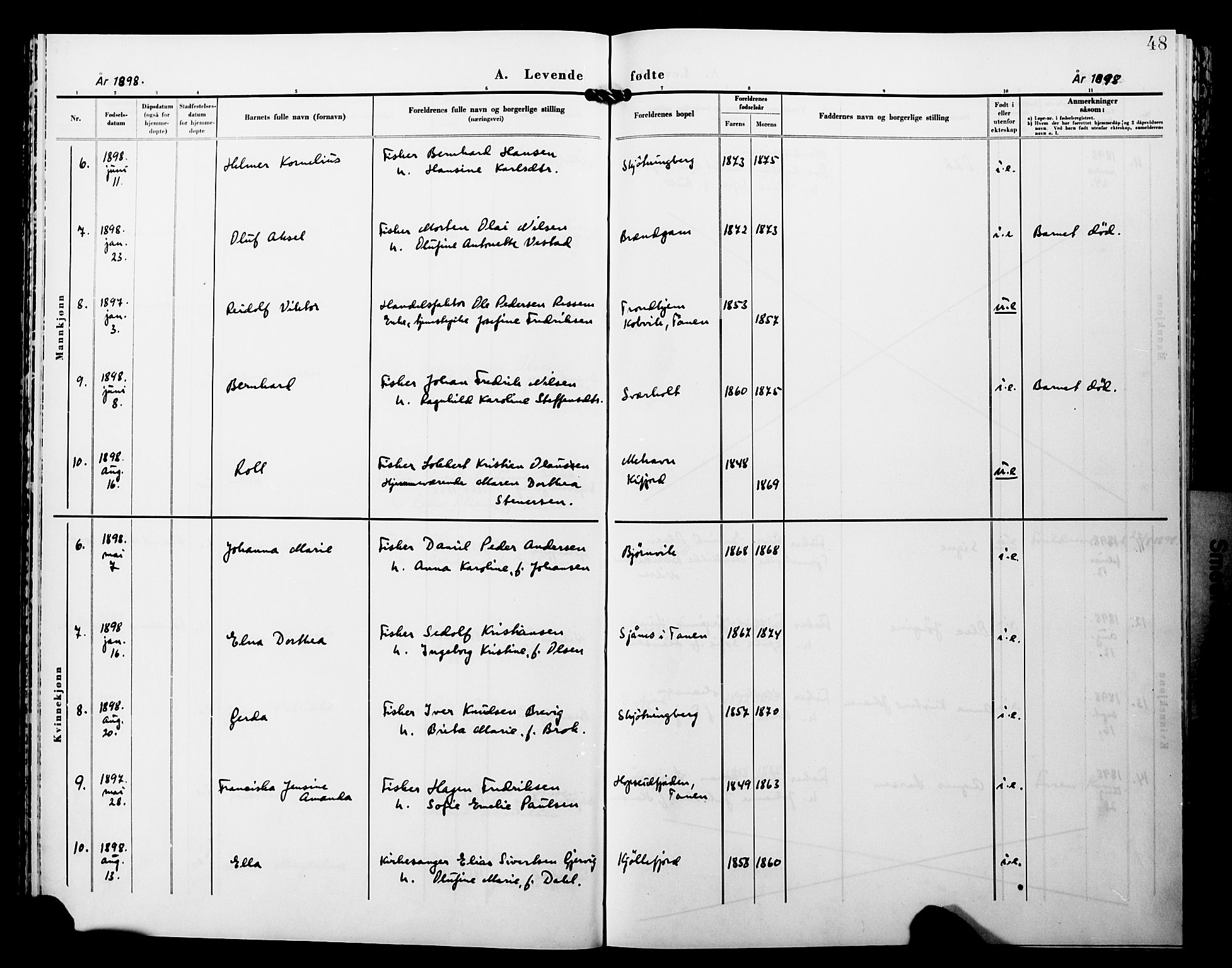 Lebesby sokneprestkontor, SATØ/S-1353/H/Ha/L0005kirke: Parish register (official) no. 5, 1870-1902, p. 48