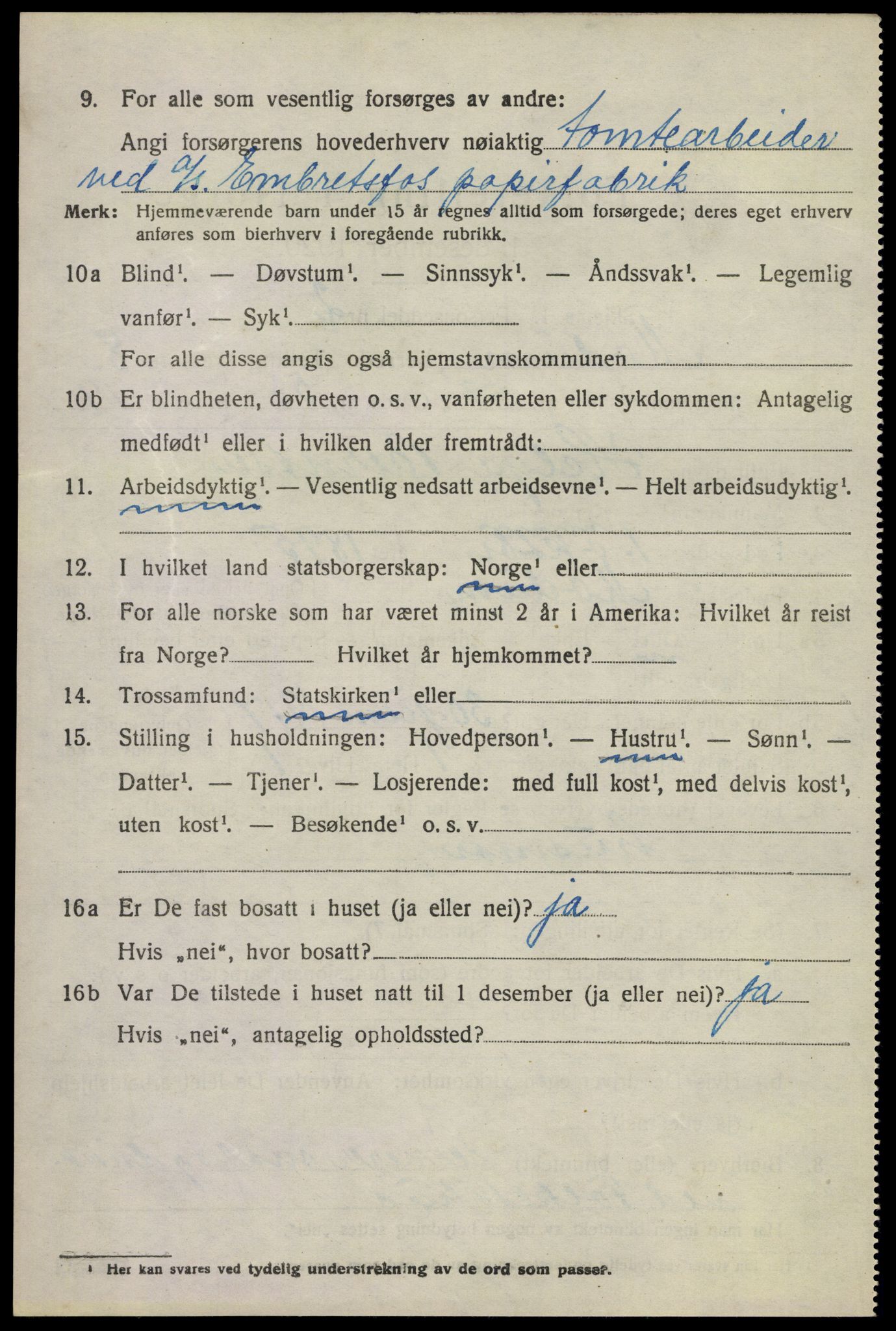 SAKO, 1920 census for Modum, 1920, p. 11064