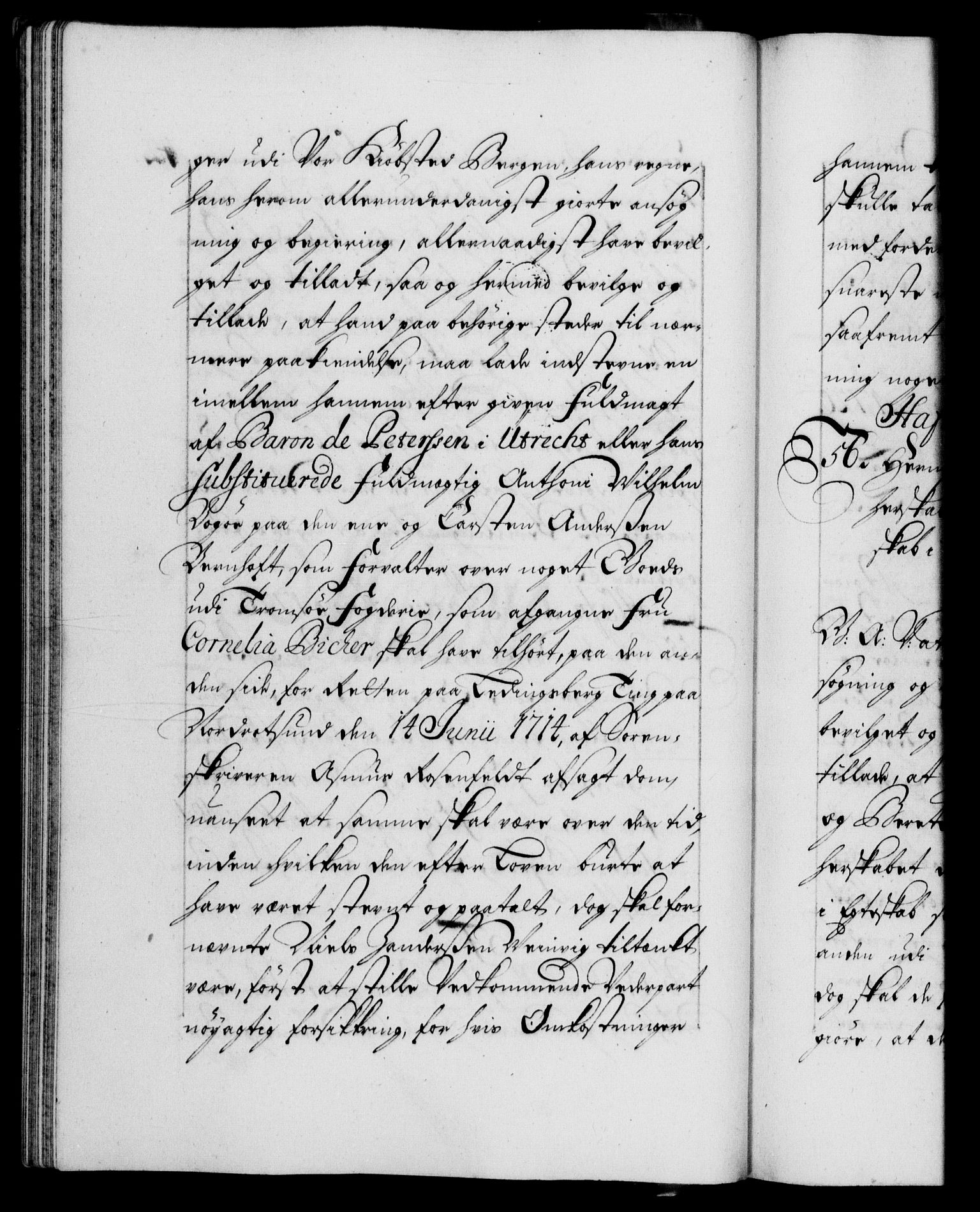 Danske Kanselli 1572-1799, AV/RA-EA-3023/F/Fc/Fca/Fcaa/L0023: Norske registre, 1720-1722, p. 42b