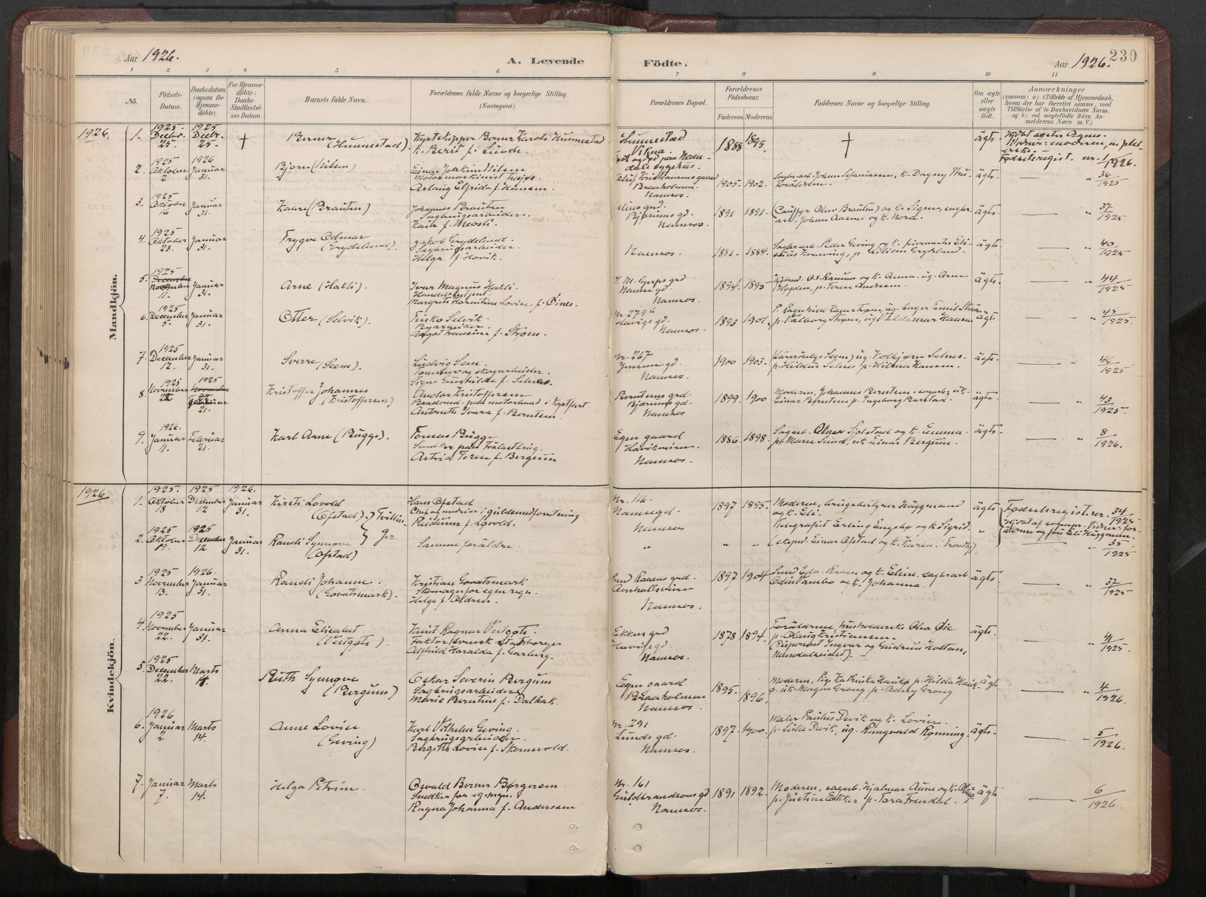 Ministerialprotokoller, klokkerbøker og fødselsregistre - Nord-Trøndelag, AV/SAT-A-1458/768/L0574: Parish register (official) no. 768A08, 1887-1927, p. 230