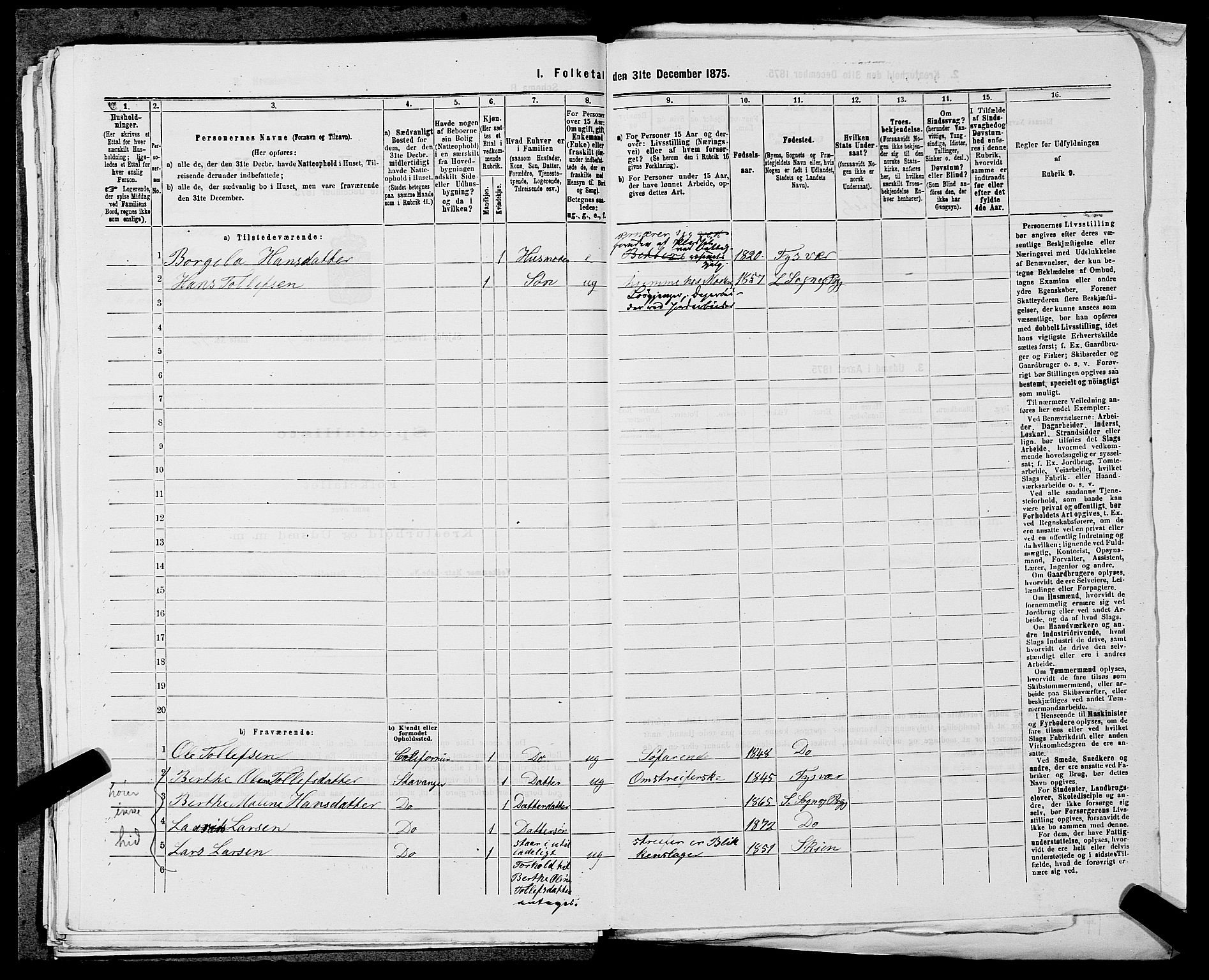 SAST, 1875 census for 1154P Skjold, 1875, p. 949