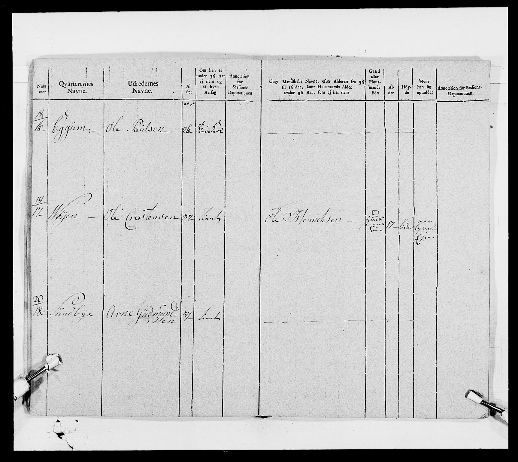 Generalitets- og kommissariatskollegiet, Det kongelige norske kommissariatskollegium, AV/RA-EA-5420/E/Eh/L0006: Akershusiske dragonregiment, 1796-1800, p. 16